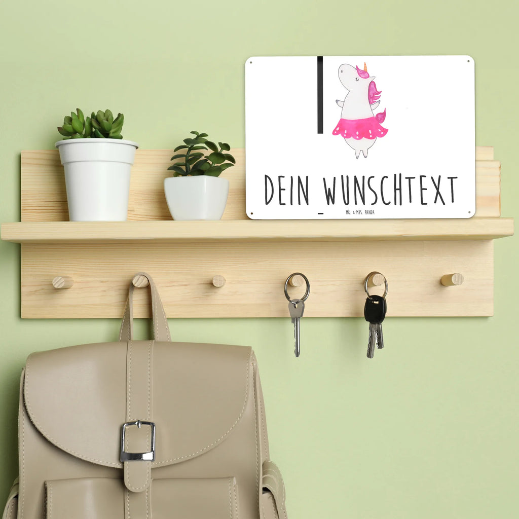 Personalisiertes Blechschild Einhorn Ballerina Blechschild, Metallschild, Geschenk Schild, Schild, Magnet-Metall-Schild, Deko Schild, Wandschild, Wand-Dekoration, Türschild, Einhorn, Einhörner, Einhorn Deko, Pegasus, Unicorn, Tanzen, Ballerina, Party, Wohnung, Spaß, Feiern, Geburtstag, Tänzerin, Lebenslust, Lebensfreude