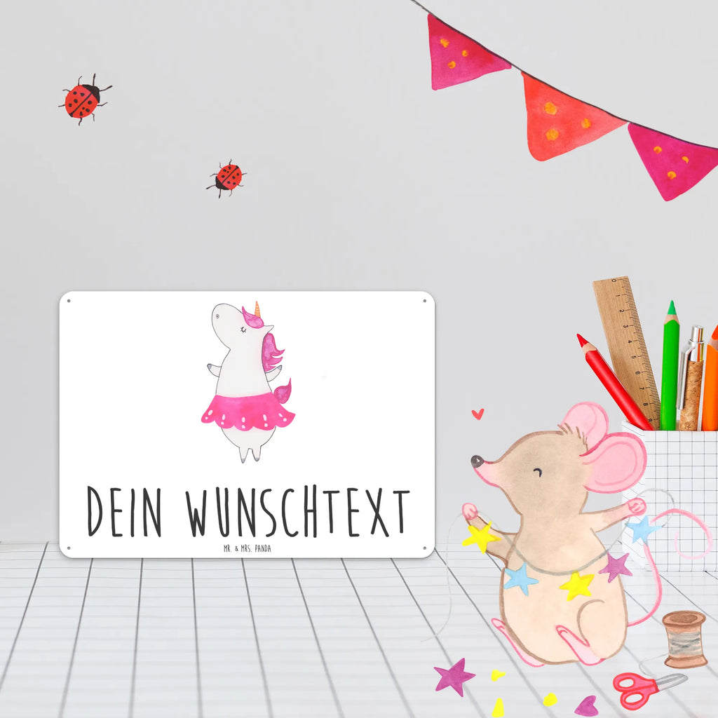 Personalisiertes Blechschild Einhorn Ballerina Blechschild, Metallschild, Geschenk Schild, Schild, Magnet-Metall-Schild, Deko Schild, Wandschild, Wand-Dekoration, Türschild, Einhorn, Einhörner, Einhorn Deko, Unicorn, Tanzen, Ballerina, Party, Wohnung, Spaß, Feiern, Geburtstag, Tänzerin, Lebenslust, Lebensfreude