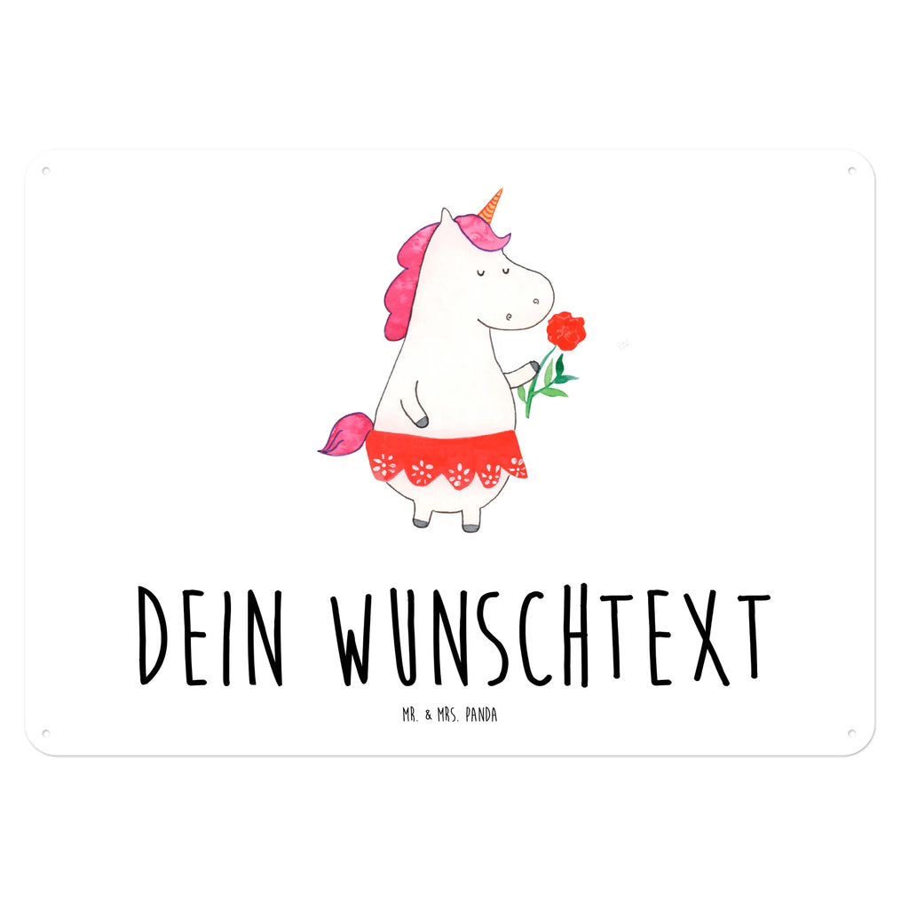 Personalisiertes Blechschild Einhorn Dame Blechschild, Metallschild, Geschenk Schild, Schild, Magnet-Metall-Schild, Deko Schild, Wandschild, Wand-Dekoration, Türschild, Einhorn, Einhörner, Einhorn Deko, Pegasus, Unicorn, Dame, Lady, feine Dame, Freundin, Frau, Bachelor, Bachelorette, Abfuhr, Schluss machen, Trennung