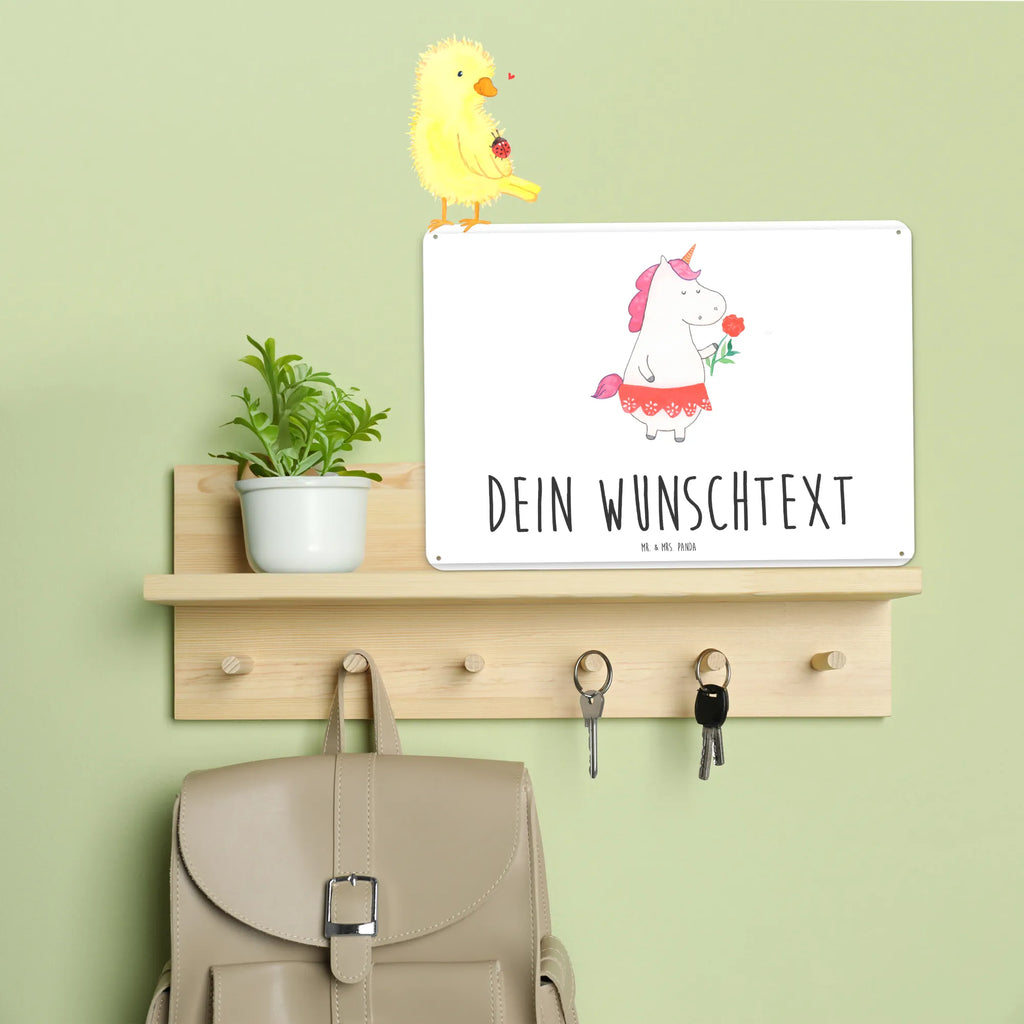 Personalisiertes Blechschild Einhorn Dame Blechschild, Metallschild, Geschenk Schild, Schild, Magnet-Metall-Schild, Deko Schild, Wandschild, Wand-Dekoration, Türschild, Einhorn, Einhörner, Einhorn Deko, Unicorn, Dame, Lady, feine Dame, Freundin, Frau, Bachelor, Bachelorette, Abfuhr, Schluss machen, Trennung