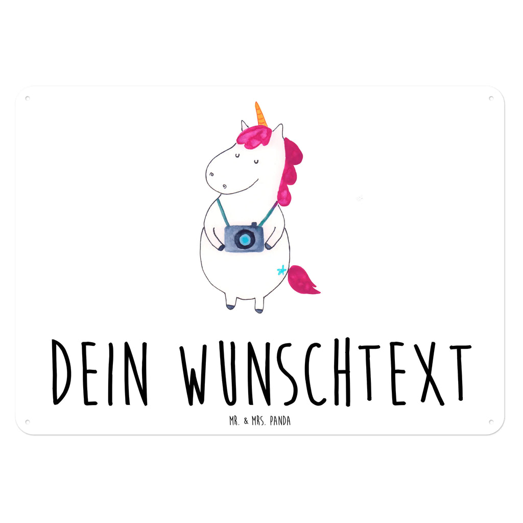 Personalisiertes Blechschild Einhorn Fotograf Blechschild, Metallschild, Geschenk Schild, Schild, Magnet-Metall-Schild, Deko Schild, Wandschild, Wand-Dekoration, Türschild, Einhorn, Einhörner, Einhorn Deko, Unicorn, Fotograf, Fotografie, Kamera, Reisen, Weltreise, Weltenbummler, Urlaub, Tourist, Kurztrip, Reise, Städtereise