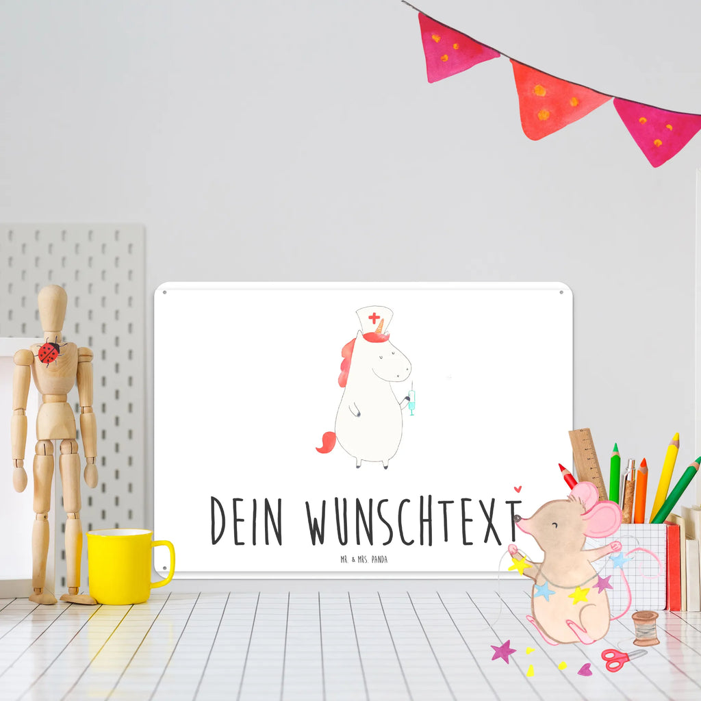 Personalisiertes Blechschild Einhorn Krankenschwester Blechschild, Metallschild, Geschenk Schild, Schild, Magnet-Metall-Schild, Deko Schild, Wandschild, Wand-Dekoration, Türschild, Einhorn, Einhörner, Einhorn Deko, Pegasus, Unicorn, Krankenschwester Geschenk, Krankenpfleger Geschenk, Krankenpflegerin, Krankenschwester Dankeschön, Krankenhaus, Ärztin Geschenk