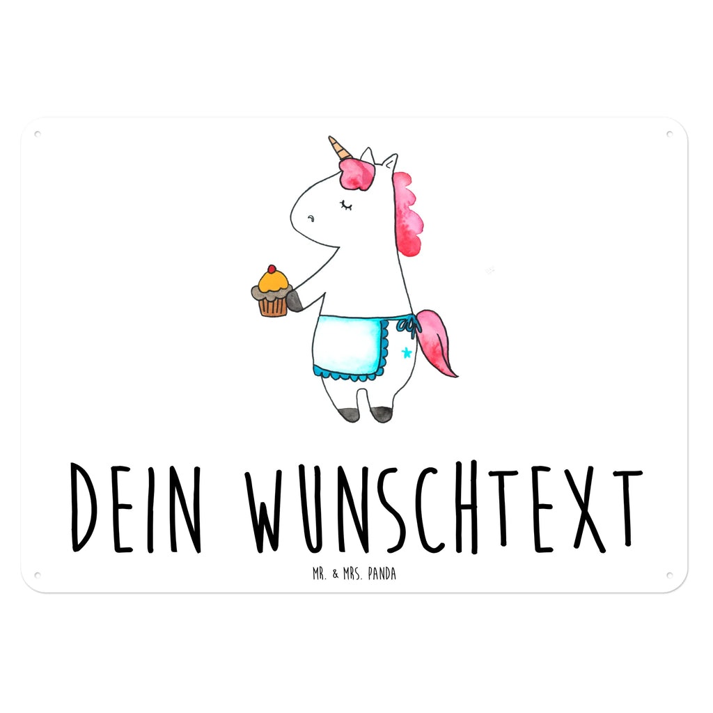 Personalisiertes Blechschild Einhorn Muffin Blechschild, Metallschild, Geschenk Schild, Schild, Magnet-Metall-Schild, Deko Schild, Wandschild, Wand-Dekoration, Türschild, Einhorn, Einhörner, Einhorn Deko, Unicorn, Geburtstag, Backen, Muffin, Kekse, Geburtstagsgrüße, Glückwünsche, Liebesgrüße, Grüße