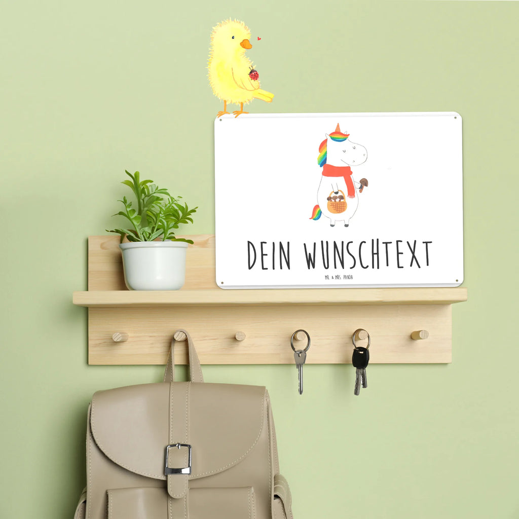 Personalisiertes Blechschild Einhorn Pilz Blechschild, Metallschild, Geschenk Schild, Schild, Magnet-Metall-Schild, Deko Schild, Wandschild, Wand-Dekoration, Türschild, Einhorn, Einhörner, Einhorn Deko, Pegasus, Unicorn, Pilze, Pilzsammler, Motivation, Spruch, Liebeskummer