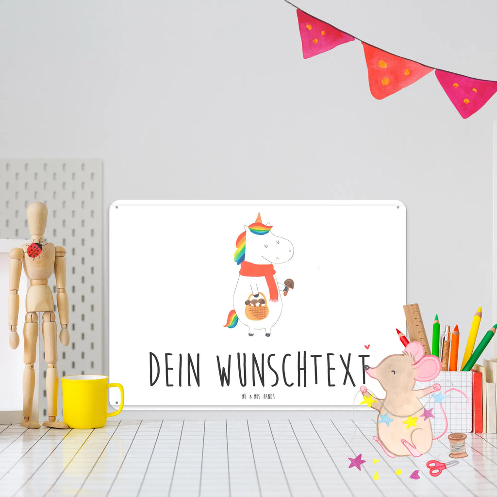 Personalisiertes Blechschild Einhorn Pilz Blechschild, Metallschild, Geschenk Schild, Schild, Magnet-Metall-Schild, Deko Schild, Wandschild, Wand-Dekoration, Türschild, Einhorn, Einhörner, Einhorn Deko, Pegasus, Unicorn, Pilze, Pilzsammler, Motivation, Spruch, Liebeskummer