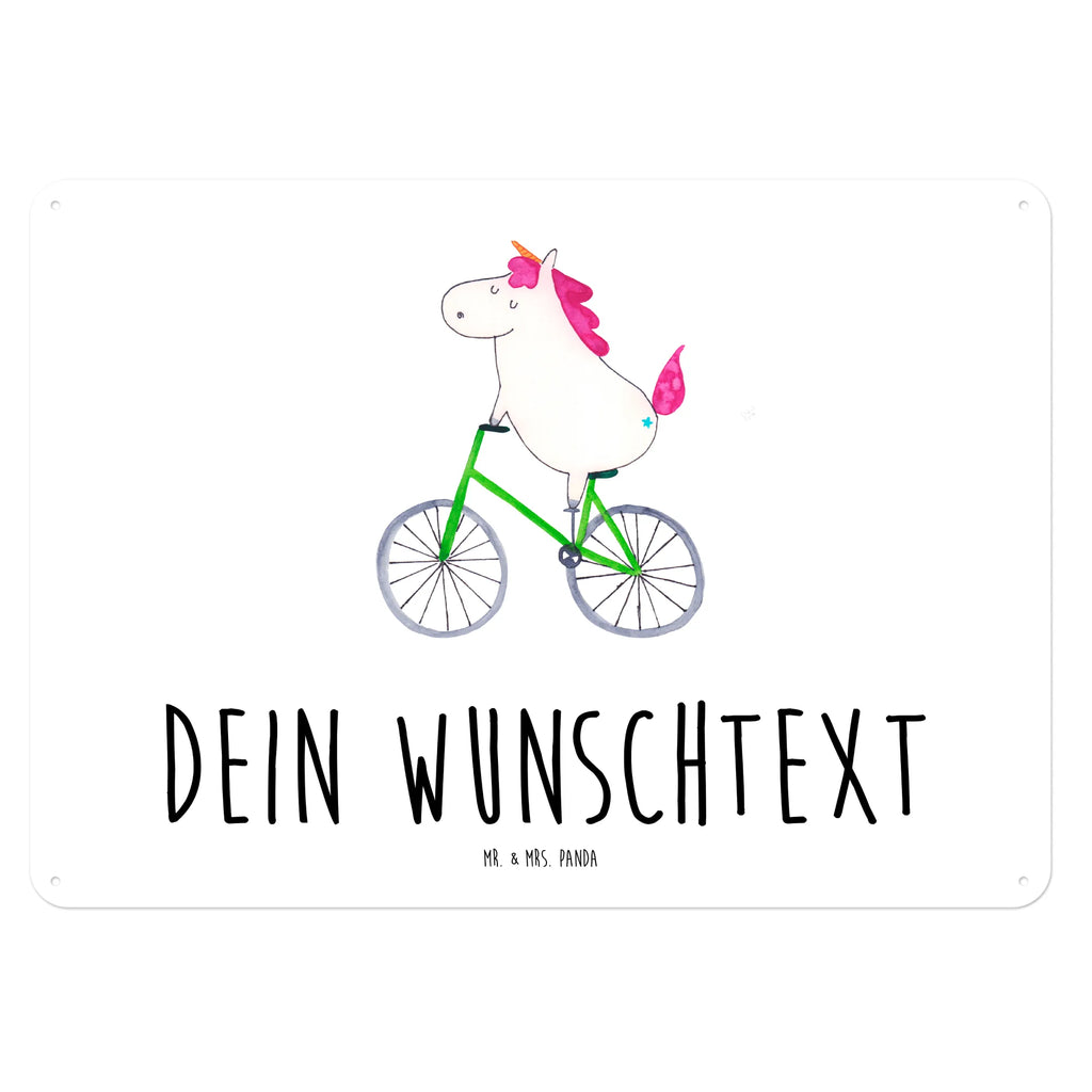 Personalisiertes Blechschild Einhorn Radfahrer Blechschild, Metallschild, Geschenk Schild, Schild, Magnet-Metall-Schild, Deko Schild, Wandschild, Wand-Dekoration, Türschild, Einhorn, Einhörner, Einhorn Deko, Unicorn, Radfahren, Radfahrer, Rad, Bike, Feenstaub, Konfetti, Luxusproblem, Kummer, Liebeskummer