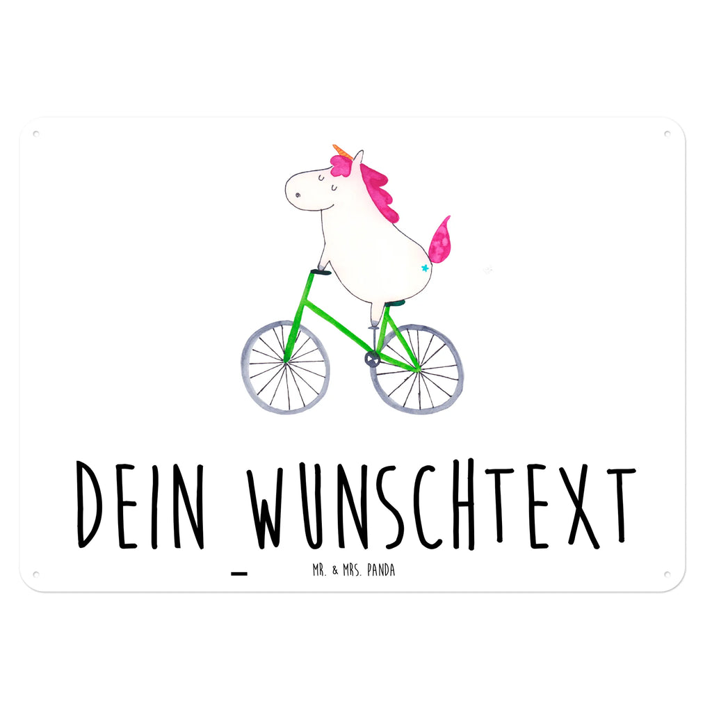 Personalisiertes Blechschild Einhorn Radfahrer Blechschild, Metallschild, Geschenk Schild, Schild, Magnet-Metall-Schild, Deko Schild, Wandschild, Wand-Dekoration, Türschild, Einhorn, Einhörner, Einhorn Deko, Unicorn, Radfahren, Radfahrer, Rad, Bike, Feenstaub, Konfetti, Luxusproblem, Kummer, Liebeskummer