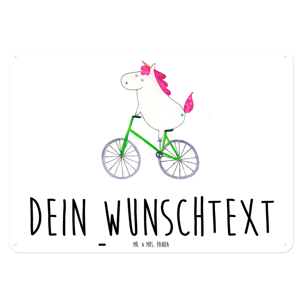 Personalisiertes Blechschild Einhorn Radfahrer Blechschild, Metallschild, Geschenk Schild, Schild, Magnet-Metall-Schild, Deko Schild, Wandschild, Wand-Dekoration, Türschild, Einhorn, Einhörner, Einhorn Deko, Unicorn, Radfahren, Radfahrer, Rad, Bike, Feenstaub, Konfetti, Luxusproblem, Kummer, Liebeskummer