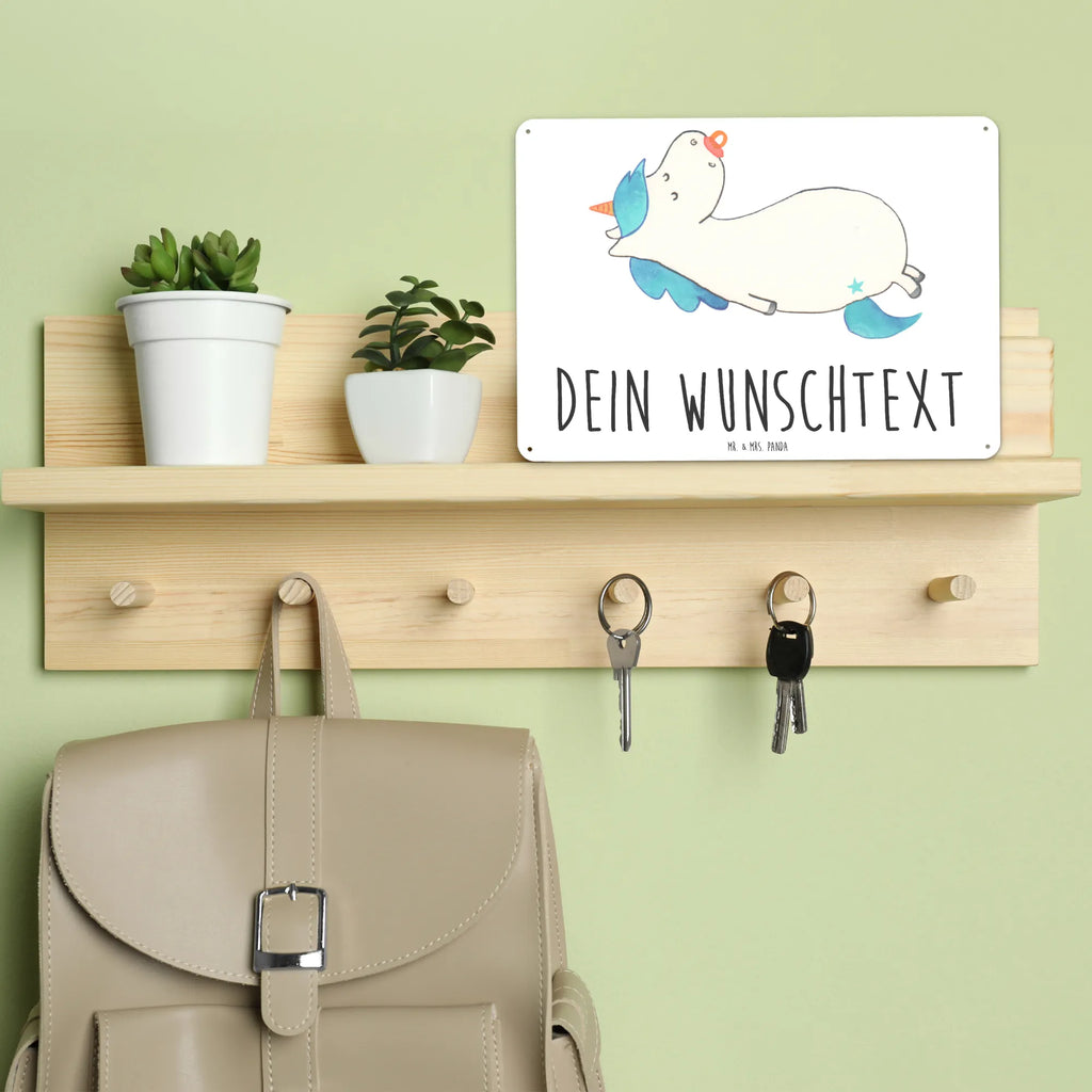 Personalisiertes Blechschild Einhorn Schnuller Blechschild, Metallschild, Geschenk Schild, Schild, Magnet-Metall-Schild, Deko Schild, Wandschild, Wand-Dekoration, Türschild, Einhorn, Einhörner, Einhorn Deko, Pegasus, Unicorn, Baby, Kleinkind, Geburt, Geburtstag, Säugling, Schnuller, Geschenk Geburt, Mutter, Mama