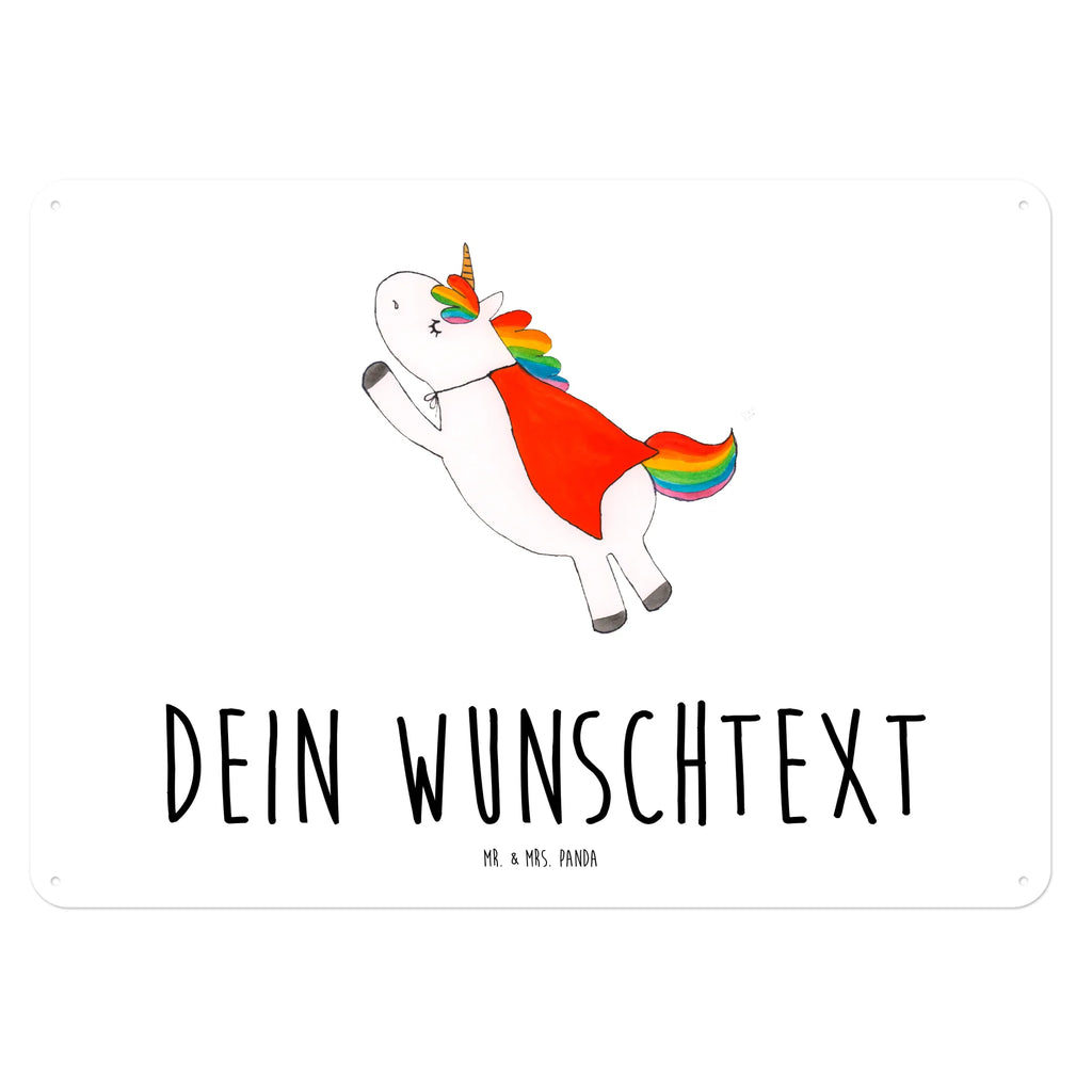 Personalisiertes Blechschild Einhorn Super Blechschild, Metallschild, Geschenk Schild, Schild, Magnet-Metall-Schild, Deko Schild, Wandschild, Wand-Dekoration, Türschild, Einhorn, Einhörner, Einhorn Deko, Pegasus, Unicorn, Traummann, Superheld, Held, Freundin, Geschenk, Girl, Mädchen