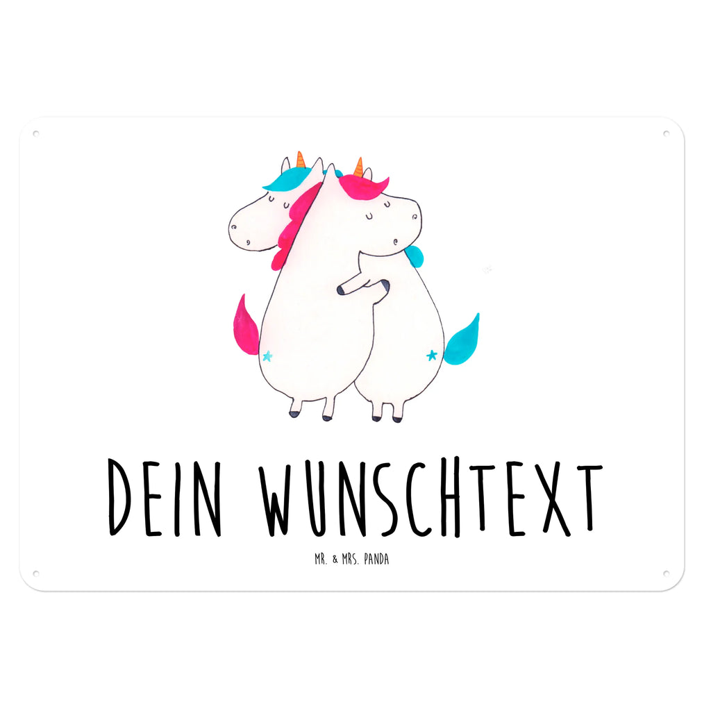 Personalisiertes Blechschild Einhörner Umarmen Blechschild, Metallschild, Geschenk Schild, Schild, Magnet-Metall-Schild, Deko Schild, Wandschild, Wand-Dekoration, Türschild, Einhorn, Einhörner, Einhorn Deko, Pegasus, Unicorn, Freundinnen, Freundin, BFF, Schwester, Schwestern, Familie, Geschwister, Sister, Liebe