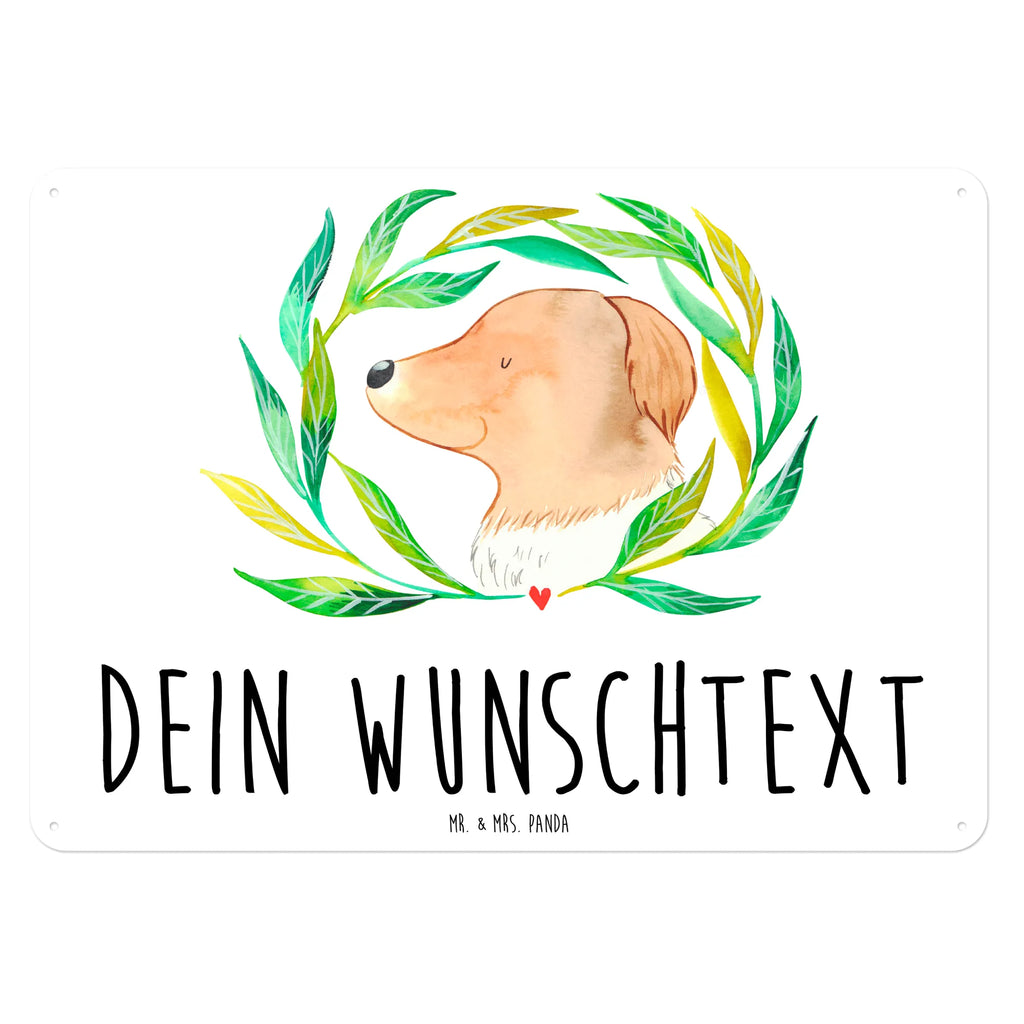 Personalisiertes Blechschild Hund Blumen Blechschild, Metallschild, Geschenk Schild, Schild, Magnet-Metall-Schild, Deko Schild, Wandschild, Wand-Dekoration, Türschild, Hund, Hundemotiv, Haustier, Hunderasse, Tierliebhaber, Hundebesitzer, Sprüche, Ranke, Therapie, Selbsttherapie, Hundeliebe, Hundeglück, Hunde