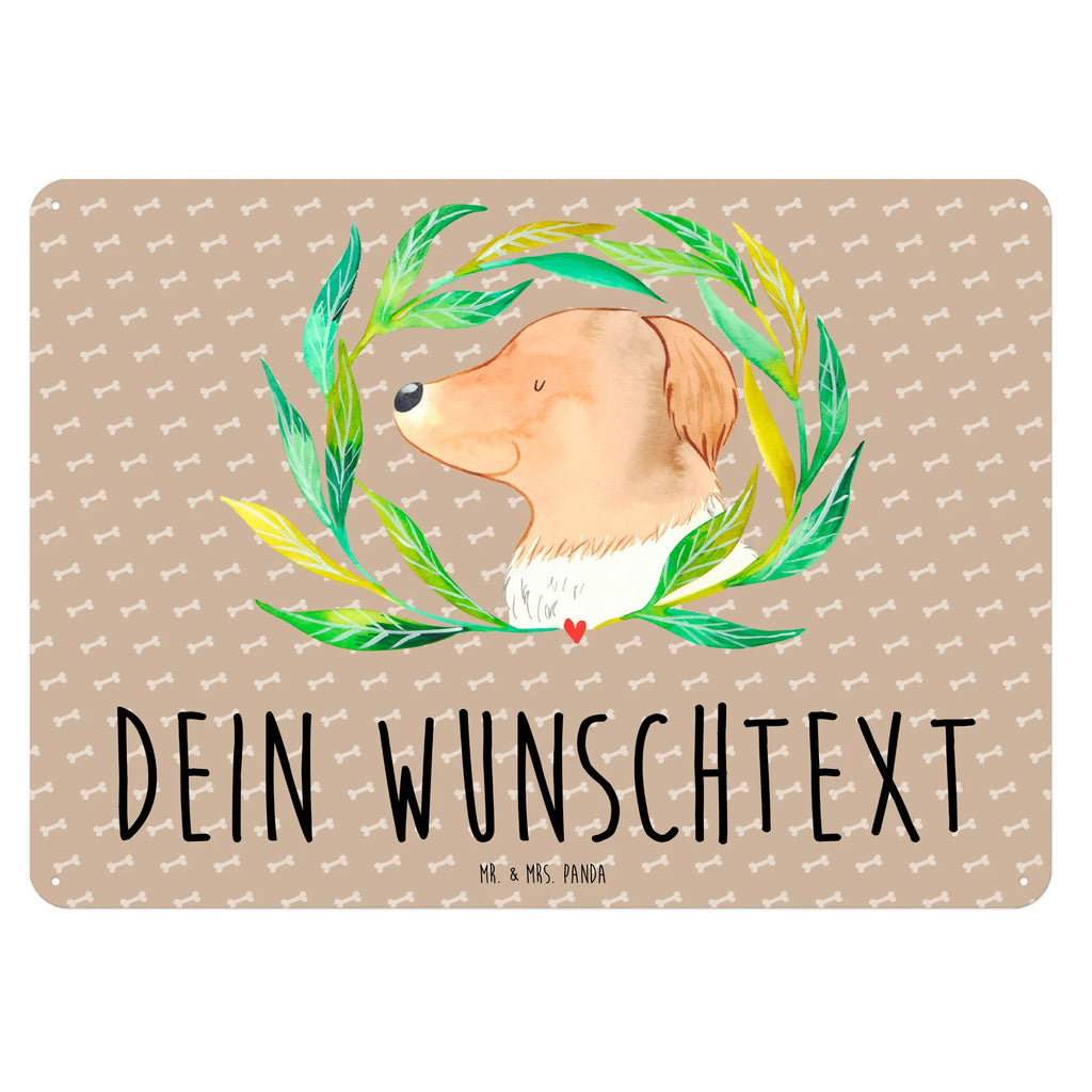 Personalisiertes Blechschild Hund Blumen Blechschild, Metallschild, Geschenk Schild, Schild, Magnet-Metall-Schild, Deko Schild, Wandschild, Wand-Dekoration, Türschild, Hund, Hundemotiv, Haustier, Hunderasse, Tierliebhaber, Hundebesitzer, Sprüche, Ranke, Therapie, Selbsttherapie, Hundeliebe, Hundeglück, Hunde