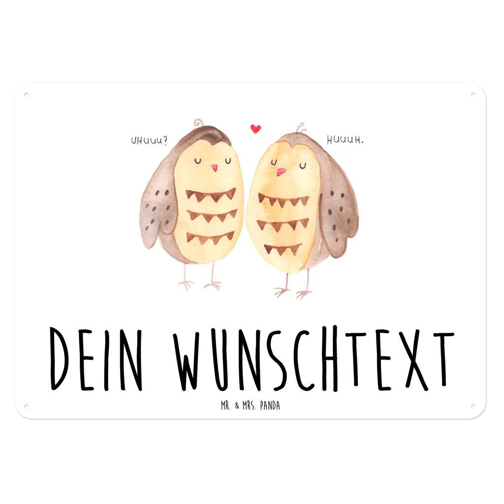 Personalisiertes Blechschild Eulen Liebe Blechschild, Metallschild, Geschenk Schild, Schild, Magnet-Metall-Schild, Deko Schild, Wandschild, Wand-Dekoration, Türschild, Eule, Eule Deko, Liebe, Hochzeit Spruch, Owl, All you need is love, Liebe Spruch, Freundin Geschenk, Freund, Wortspiel lustig