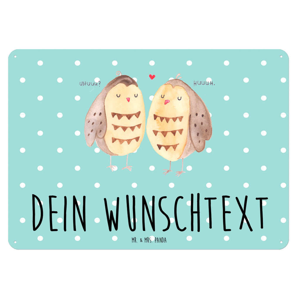 Personalisiertes Blechschild Eulen Liebe Blechschild, Metallschild, Geschenk Schild, Schild, Magnet-Metall-Schild, Deko Schild, Wandschild, Wand-Dekoration, Türschild, Eule, Eule Deko, Liebe, Hochzeit Spruch, Owl, All you need is love, Liebe Spruch, Freundin Geschenk, Freund, Wortspiel lustig