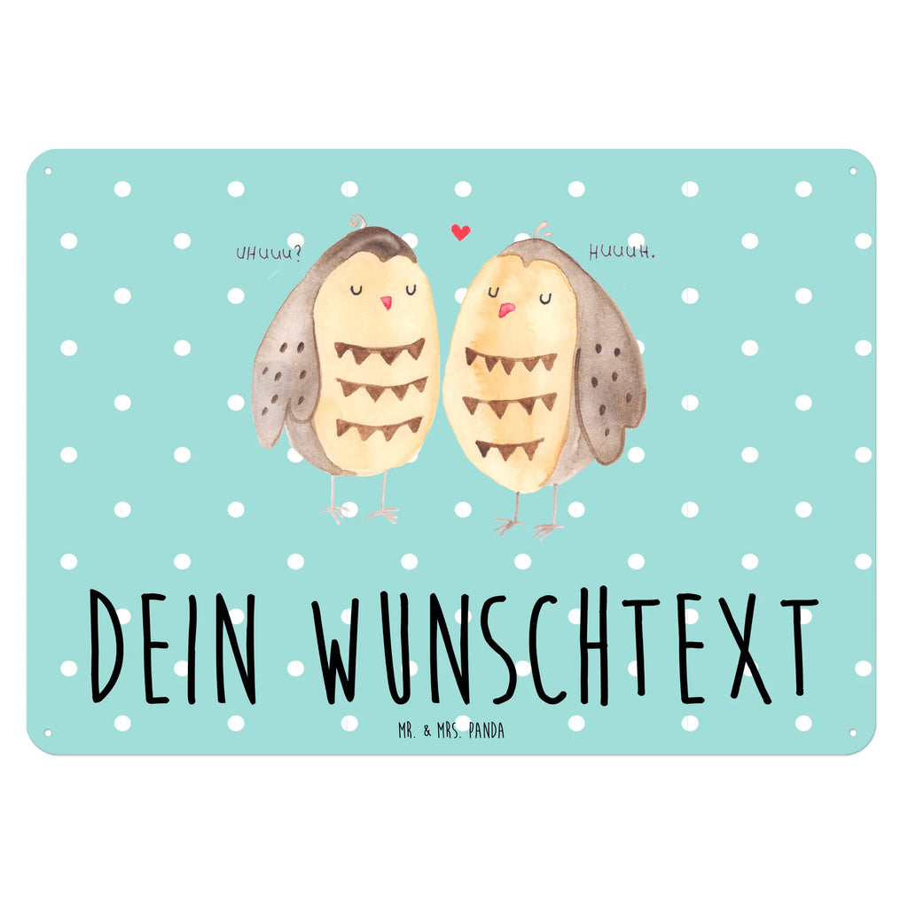 Personalisiertes Blechschild Eulen Liebe Blechschild, Metallschild, Geschenk Schild, Schild, Magnet-Metall-Schild, Deko Schild, Wandschild, Wand-Dekoration, Türschild, Eule, Eule Deko, Liebe, Hochzeit Spruch, Owl, All you need is love, Liebe Spruch, Freundin Geschenk, Freund, Wortspiel lustig