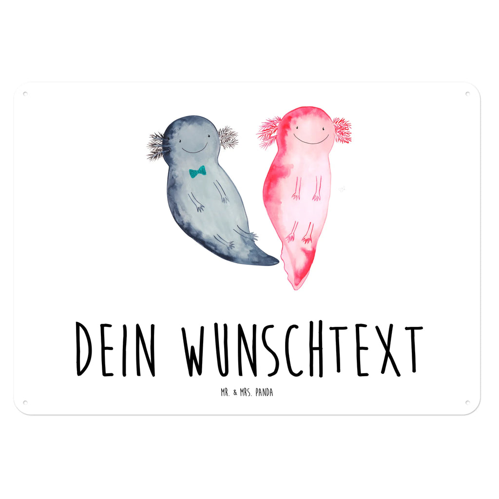 Personalisiertes Blechschild Axolotl Freundin Blechschild, Metallschild, Geschenk Schild, Schild, Magnet-Metall-Schild, Deko Schild, Wandschild, Wand-Dekoration, Türschild, Axolotl, Molch, Axolot, Schwanzlurch, Lurch, Lurche, Liebe, große Liebe, Liebesbeweis, Freund, Verlobter, Ehemann, Jahrestag, Valentinstag