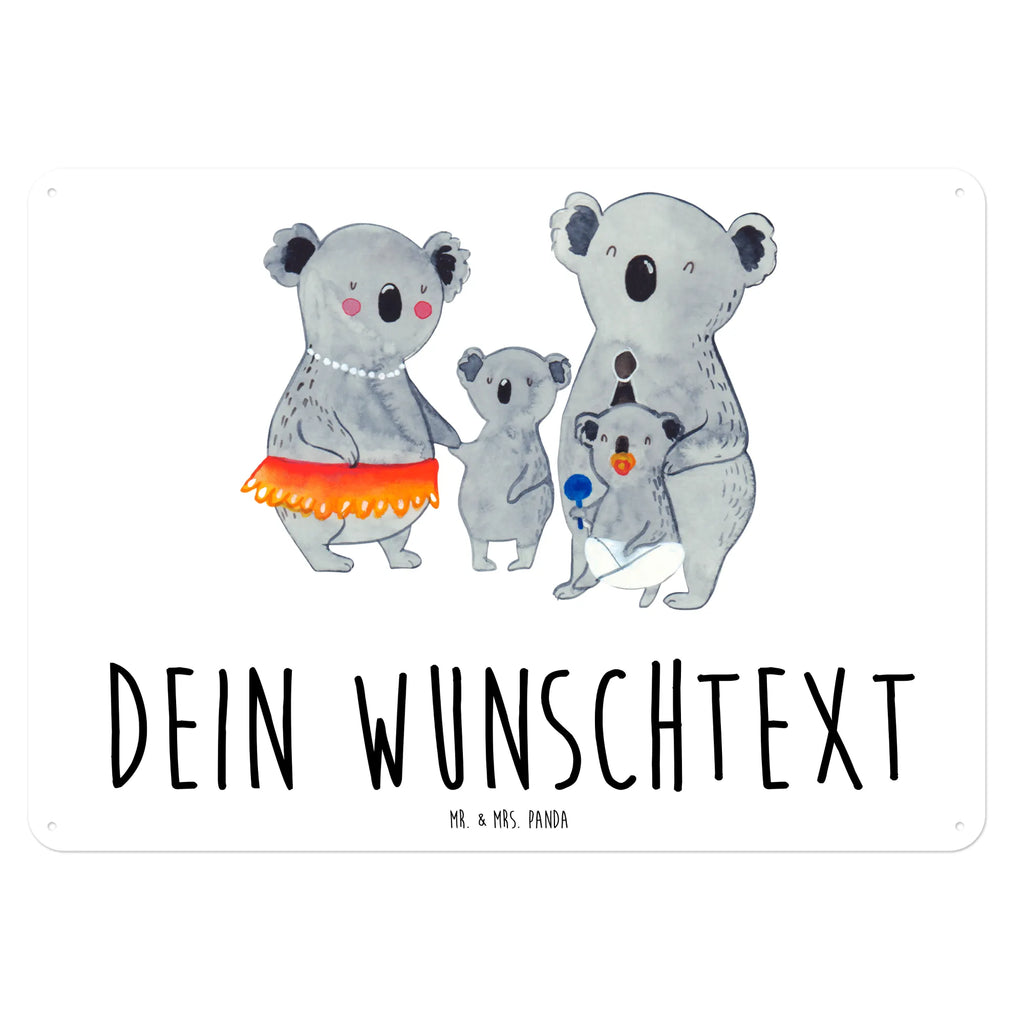 Personalisiertes Blechschild Koala Familie Blechschild, Metallschild, Geschenk Schild, Schild, Magnet-Metall-Schild, Deko Schild, Wandschild, Wand-Dekoration, Türschild, Familie, Vatertag, Muttertag, Bruder, Schwester, Mama, Papa, Oma, Opa, Koala, Koalas, Family, Kinder, Geschwister, Familienleben