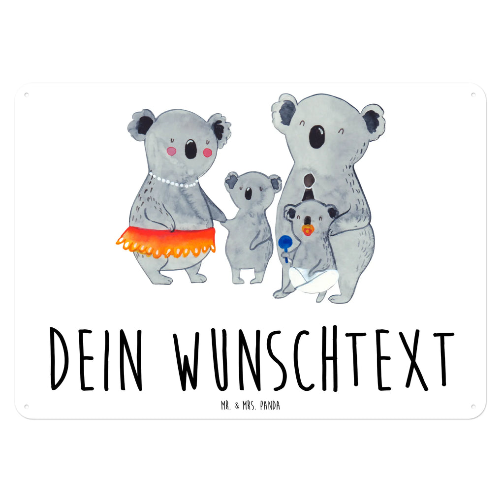 Personalisiertes Blechschild Koala Familie Blechschild, Metallschild, Geschenk Schild, Schild, Magnet-Metall-Schild, Deko Schild, Wandschild, Wand-Dekoration, Türschild, Familie, Vatertag, Muttertag, Bruder, Schwester, Mama, Papa, Oma, Opa, Koala, Koalas, Family, Kinder, Geschwister, Familienleben