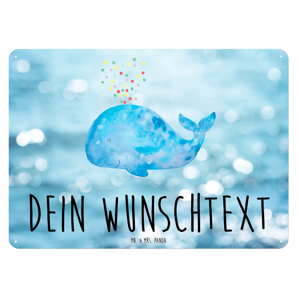 Personalisiertes Blechschild Wal Konfetti Blechschild, Metallschild, Geschenk Schild, Schild, Magnet-Metall-Schild, Deko Schild, Wandschild, Wand-Dekoration, Türschild, Meerestiere, Meer, Urlaub, Wal, Konfetti, Wale, Motivation, Neuanfang, Trennung, Diät, Abnehmen, Neustart, Lebensabschnitt, Geburtstag