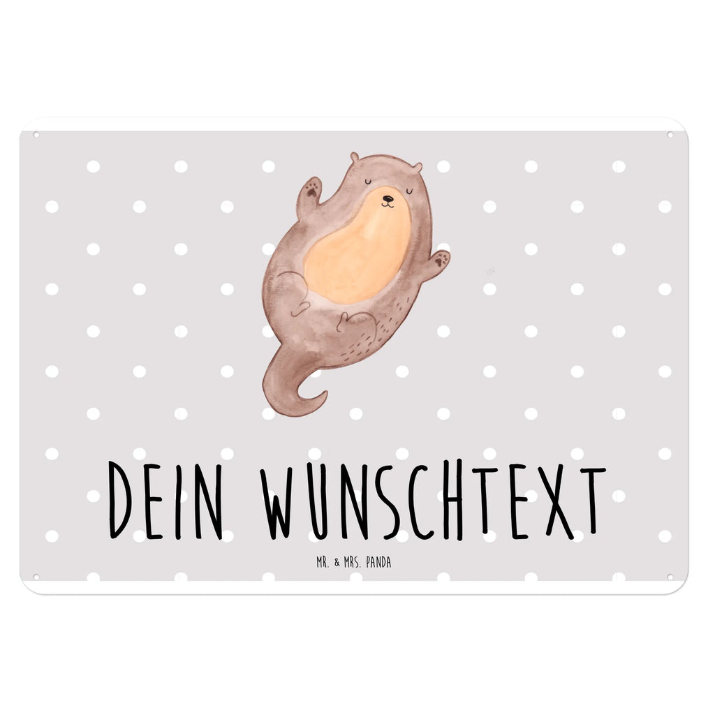 Personalisiertes Blechschild Otter Umarmen Blechschild, Metallschild, Geschenk Schild, Schild, Magnet-Metall-Schild, Deko Schild, Wandschild, Wand-Dekoration, Türschild, Otter, Fischotter, Seeotter, Otter Seeotter See Otter