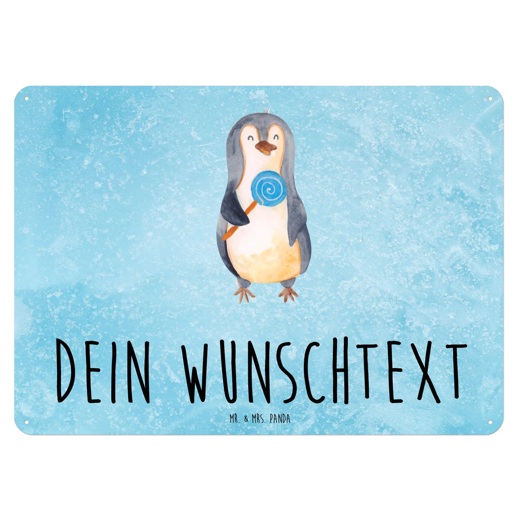 Personalisiertes Blechschild Pinguin Lolli Blechschild, Metallschild, Geschenk Schild, Schild, Magnet-Metall-Schild, Deko Schild, Wandschild, Wand-Dekoration, Türschild, Pinguin, Pinguine, Lolli, Süßigkeiten, Blödsinn, Spruch, Rebell, Gauner, Ganove, Rabauke