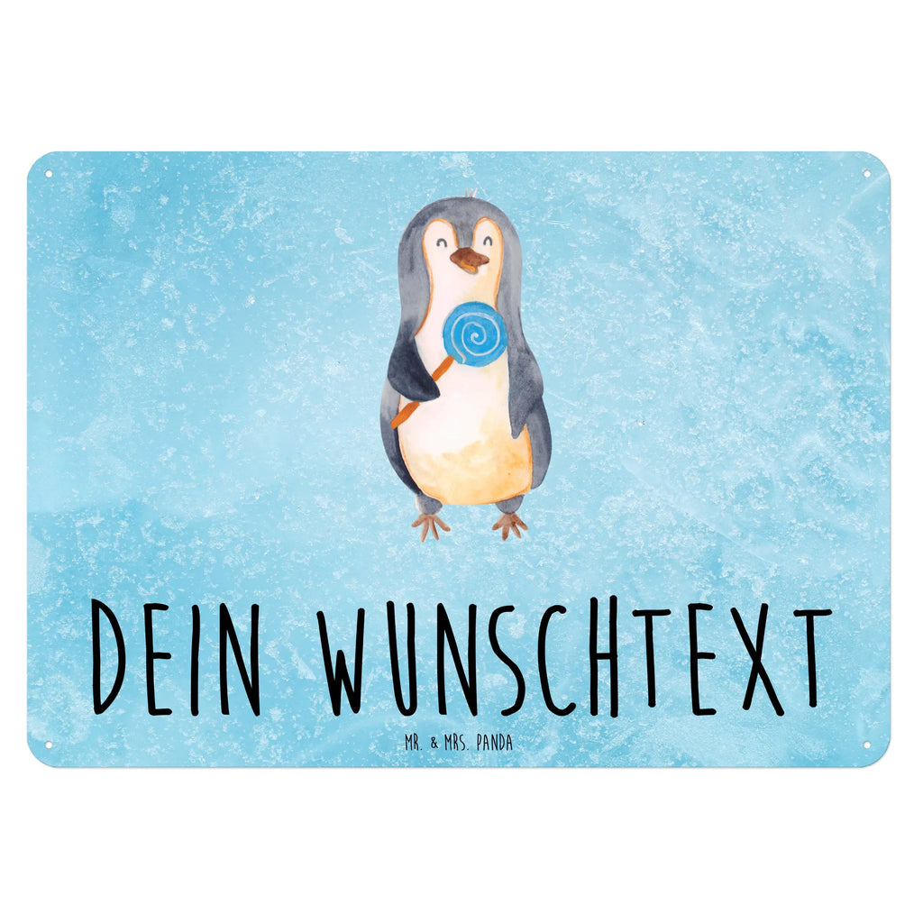 Personalisiertes Blechschild Pinguin Lolli Blechschild, Metallschild, Geschenk Schild, Schild, Magnet-Metall-Schild, Deko Schild, Wandschild, Wand-Dekoration, Türschild, Pinguin, Pinguine, Lolli, Süßigkeiten, Blödsinn, Spruch, Rebell, Gauner, Ganove, Rabauke