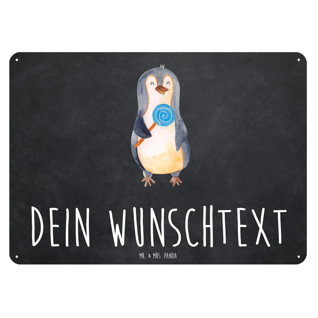 Personalisiertes Blechschild Pinguin Lolli Blechschild, Metallschild, Geschenk Schild, Schild, Magnet-Metall-Schild, Deko Schild, Wandschild, Wand-Dekoration, Türschild, Pinguin, Pinguine, Lolli, Süßigkeiten, Blödsinn, Spruch, Rebell, Gauner, Ganove, Rabauke