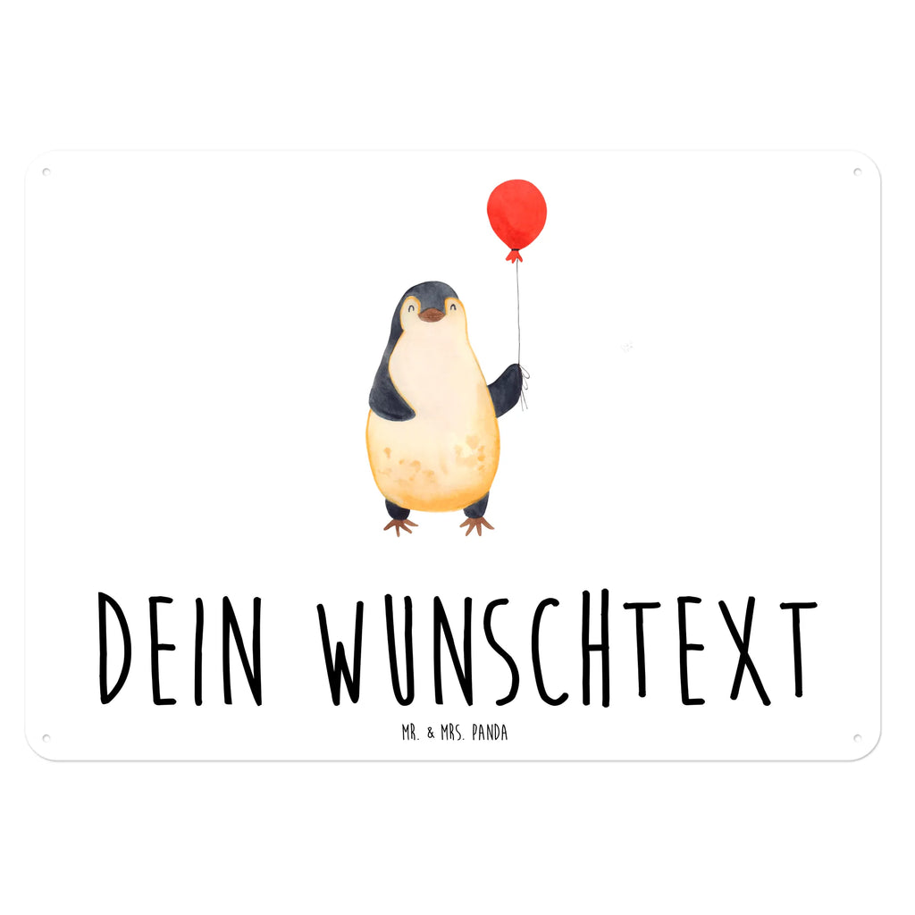 Personalisiertes Blechschild Pinguin Luftballon Blechschild, Metallschild, Geschenk Schild, Schild, Magnet-Metall-Schild, Deko Schild, Wandschild, Wand-Dekoration, Türschild, Pinguin, Pinguine, Luftballon, Tagträume, Lebenslust, Geschenk Freundin, Geschenkidee, beste Freundin, Motivation, Neustart, neues Leben, Liebe, Glück