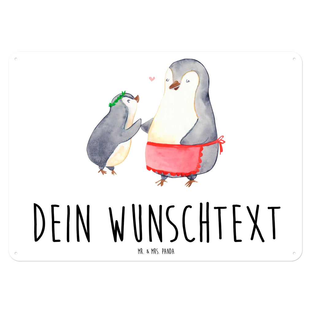 Personalisiertes Blechschild Pinguin mit Kind Blechschild, Metallschild, Geschenk Schild, Schild, Magnet-Metall-Schild, Deko Schild, Wandschild, Wand-Dekoration, Türschild, Familie, Vatertag, Muttertag, Bruder, Schwester, Mama, Papa, Oma, Opa, Geschenk, Mami, Mutti, Mutter, Geburststag