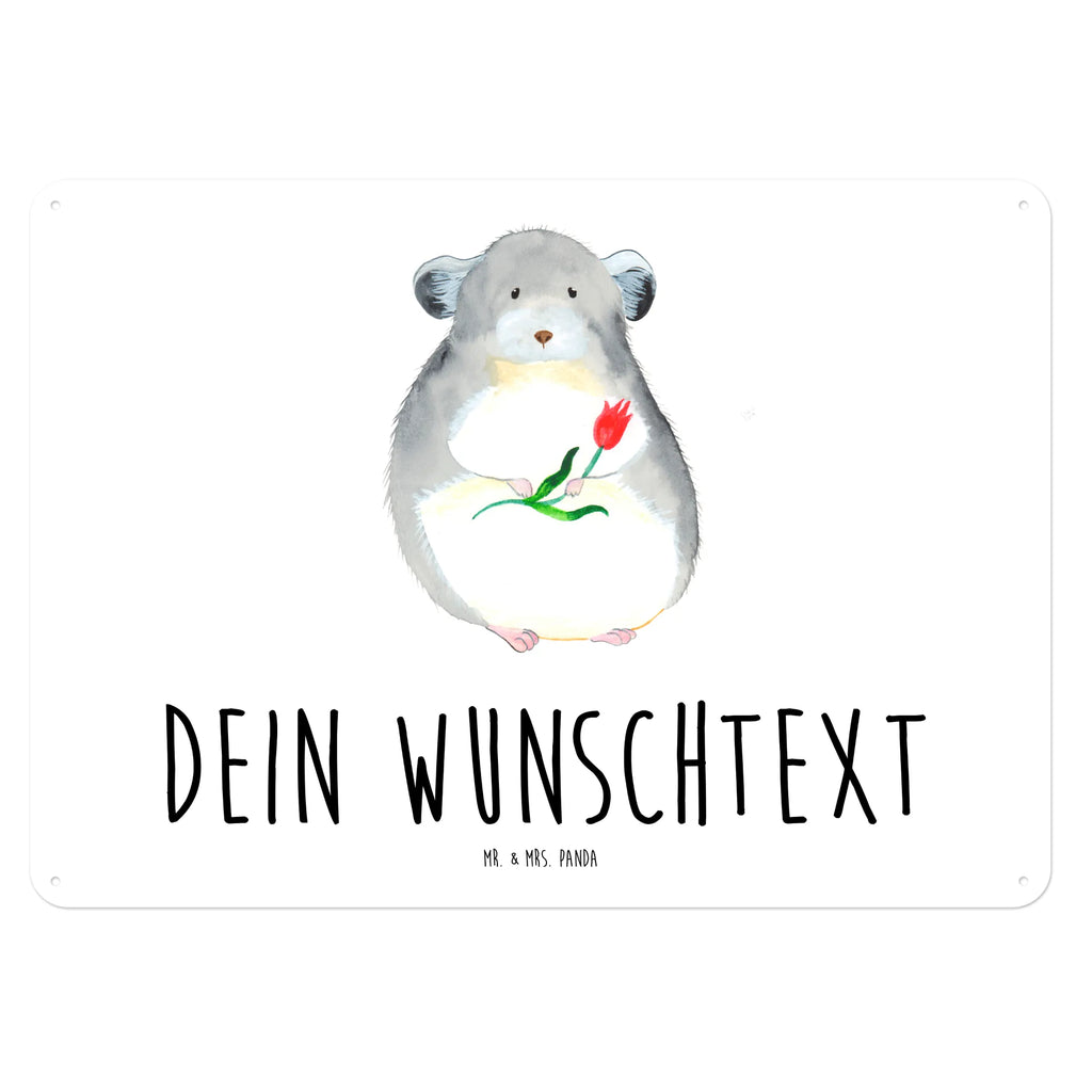 Personalisiertes Blechschild Chinchilla Blume Blechschild, Metallschild, Geschenk Schild, Schild, Magnet-Metall-Schild, Deko Schild, Wandschild, Wand-Dekoration, Türschild, Tiermotive, Gute Laune, lustige Sprüche, Tiere, Chinchilla, Chinchillas, Liebeskummer, Kummer, Depressionen, traurig sein, Chaos, Glücklichsein, Büro, Büroalltag