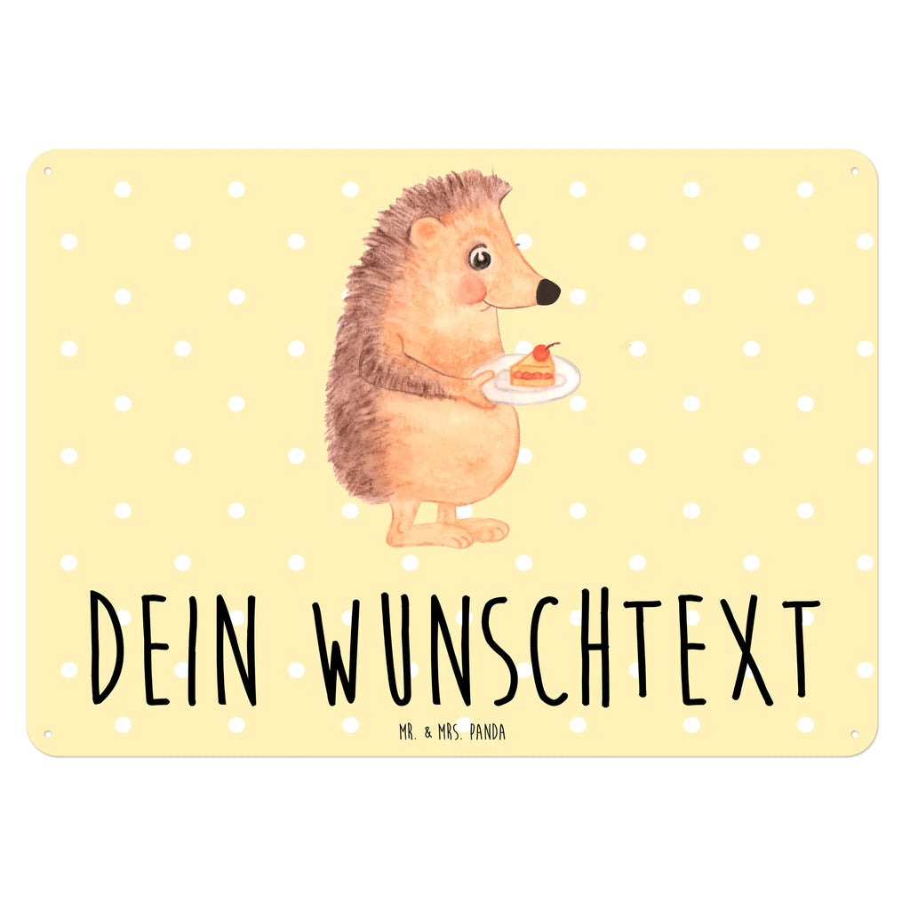 Personalisiertes Blechschild Igel mit Kuchenstück Blechschild, Metallschild, Geschenk Schild, Schild, Magnet-Metall-Schild, Deko Schild, Wandschild, Wand-Dekoration, Türschild, Tiermotive, Gute Laune, lustige Sprüche, Tiere, Igel, Essen Spruch, Kuchen, Backen Geschenk, Kuchen backen, Einladung Party, Geburtstagskuchen, Torte