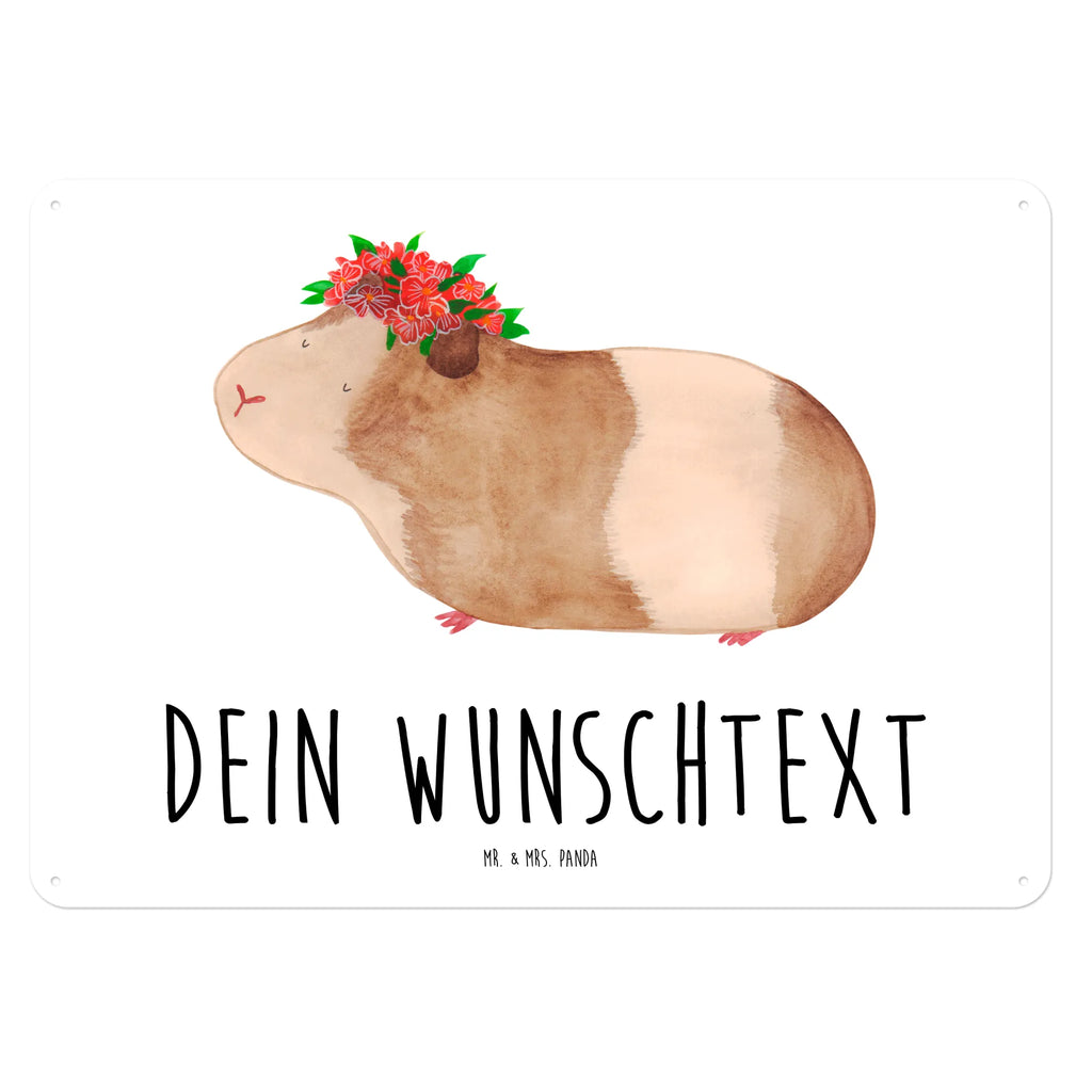 Personalisiertes Blechschild Meerschweinchen weise Blechschild, Metallschild, Geschenk Schild, Schild, Magnet-Metall-Schild, Deko Schild, Wandschild, Wand-Dekoration, Türschild, Tiermotive, Gute Laune, lustige Sprüche, Tiere, Meerschweinchen, Meerie, Meeries, Wunder, Blumenkind, Realität, Spruch, Weisheit, Motivation, Wunderland