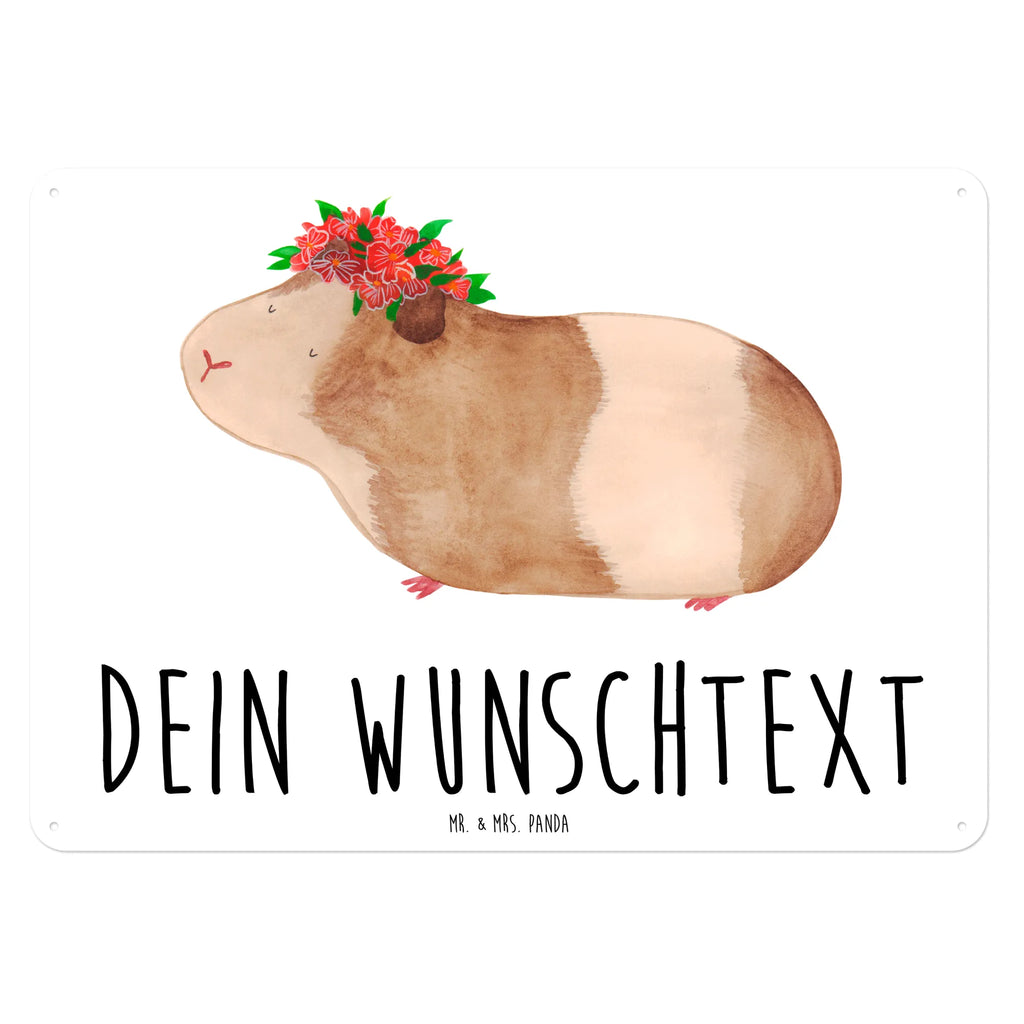 Personalisiertes Blechschild Meerschweinchen weise Blechschild, Metallschild, Geschenk Schild, Schild, Magnet-Metall-Schild, Deko Schild, Wandschild, Wand-Dekoration, Türschild, Tiermotive, Gute Laune, lustige Sprüche, Tiere, Meerschweinchen, Meerie, Meeries, Wunder, Blumenkind, Realität, Spruch, Weisheit, Motivation, Wunderland