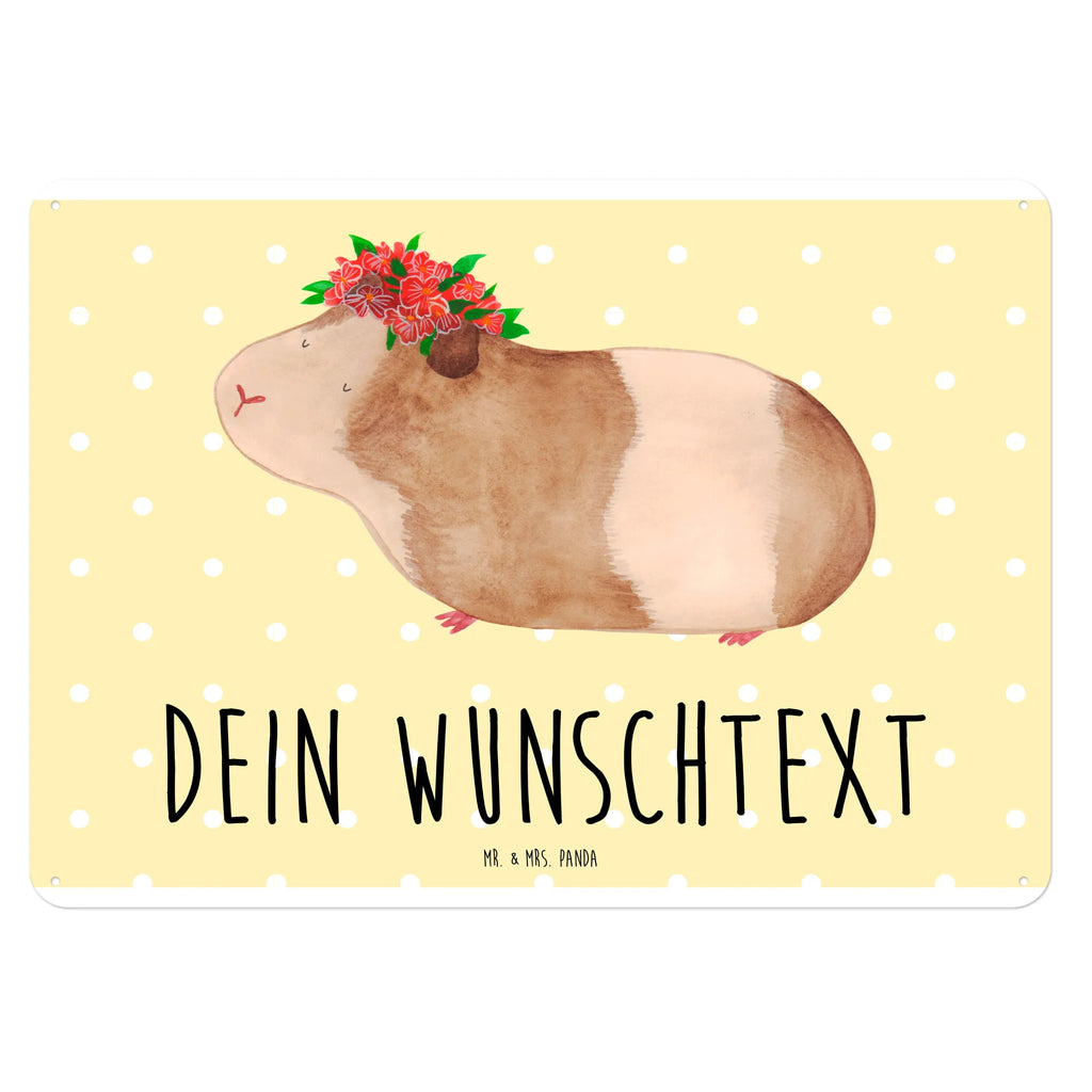 Personalisiertes Blechschild Meerschweinchen weise Blechschild, Metallschild, Geschenk Schild, Schild, Magnet-Metall-Schild, Deko Schild, Wandschild, Wand-Dekoration, Türschild, Tiermotive, Gute Laune, lustige Sprüche, Tiere, Meerschweinchen, Meerie, Meeries, Wunder, Blumenkind, Realität, Spruch, Weisheit, Motivation, Wunderland