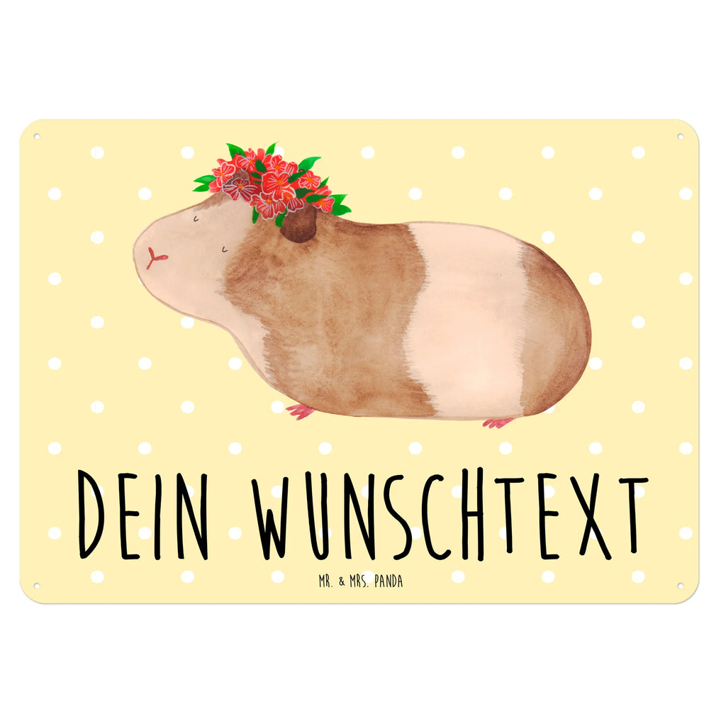 Personalisiertes Blechschild Meerschweinchen weise Blechschild, Metallschild, Geschenk Schild, Schild, Magnet-Metall-Schild, Deko Schild, Wandschild, Wand-Dekoration, Türschild, Tiermotive, Gute Laune, lustige Sprüche, Tiere, Meerschweinchen, Meerie, Meeries, Wunder, Blumenkind, Realität, Spruch, Weisheit, Motivation, Wunderland