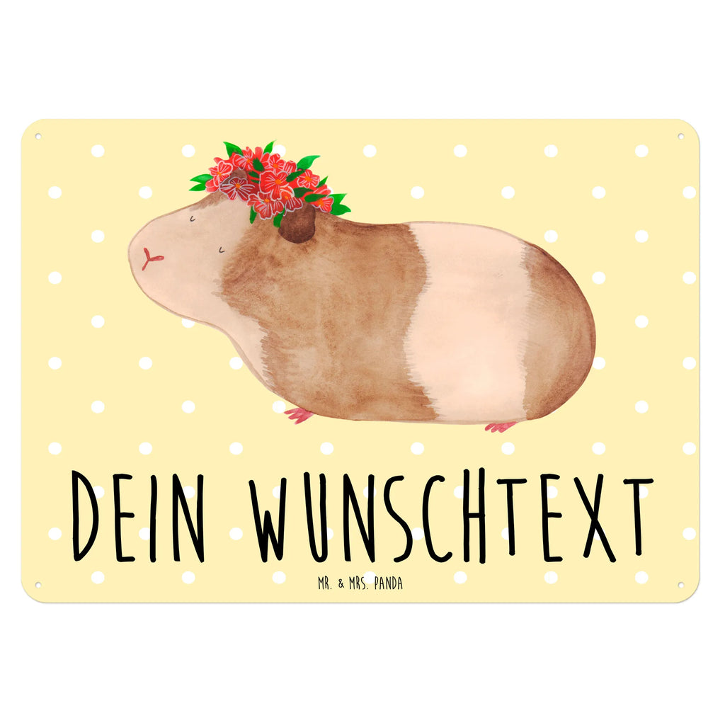 Personalisiertes Blechschild Meerschweinchen weise Blechschild, Metallschild, Geschenk Schild, Schild, Magnet-Metall-Schild, Deko Schild, Wandschild, Wand-Dekoration, Türschild, Tiermotive, Gute Laune, lustige Sprüche, Tiere, Meerschweinchen, Meerie, Meeries, Wunder, Blumenkind, Realität, Spruch, Weisheit, Motivation, Wunderland