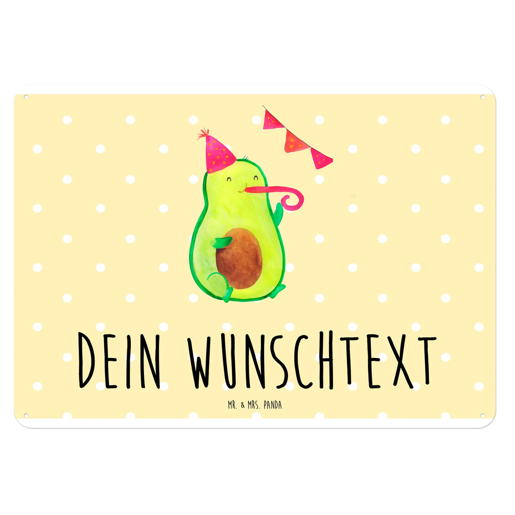 Personalisiertes Blechschild Avocado Party Zeit Blechschild, Metallschild, Geschenk Schild, Schild, Magnet-Metall-Schild, Deko Schild, Wandschild, Wand-Dekoration, Türschild, Avocado, Veggie, Vegan, Gesund