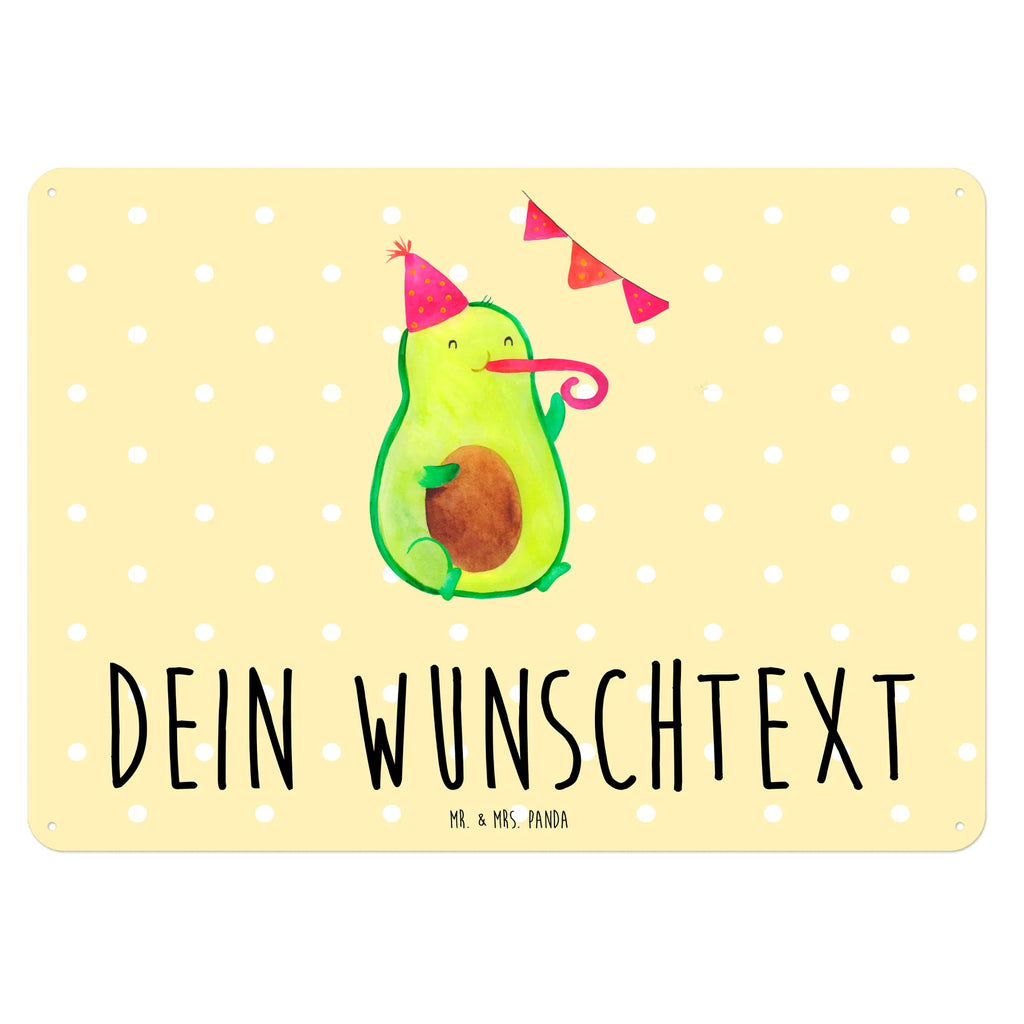 Personalisiertes Blechschild Avocado Party Zeit Blechschild, Metallschild, Geschenk Schild, Schild, Magnet-Metall-Schild, Deko Schild, Wandschild, Wand-Dekoration, Türschild, Avocado, Veggie, Vegan, Gesund