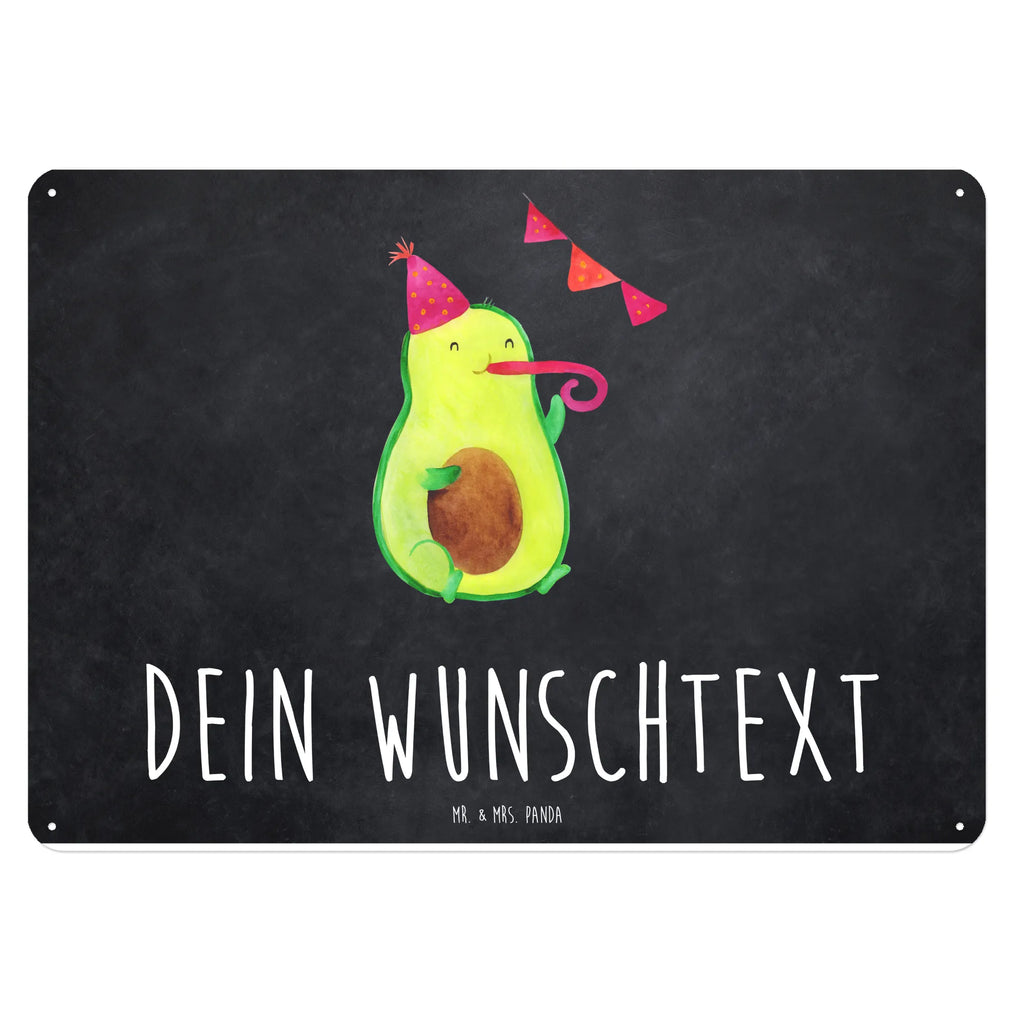 Personalisiertes Blechschild Avocado Party Zeit Blechschild, Metallschild, Geschenk Schild, Schild, Magnet-Metall-Schild, Deko Schild, Wandschild, Wand-Dekoration, Türschild, Avocado, Veggie, Vegan, Gesund