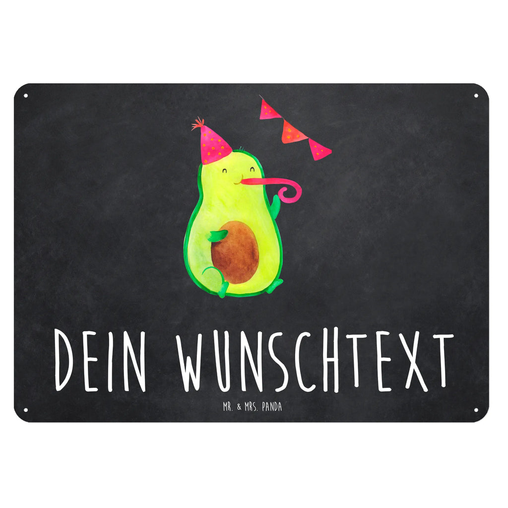 Personalisiertes Blechschild Avocado Party Zeit Blechschild, Metallschild, Geschenk Schild, Schild, Magnet-Metall-Schild, Deko Schild, Wandschild, Wand-Dekoration, Türschild, Avocado, Veggie, Vegan, Gesund