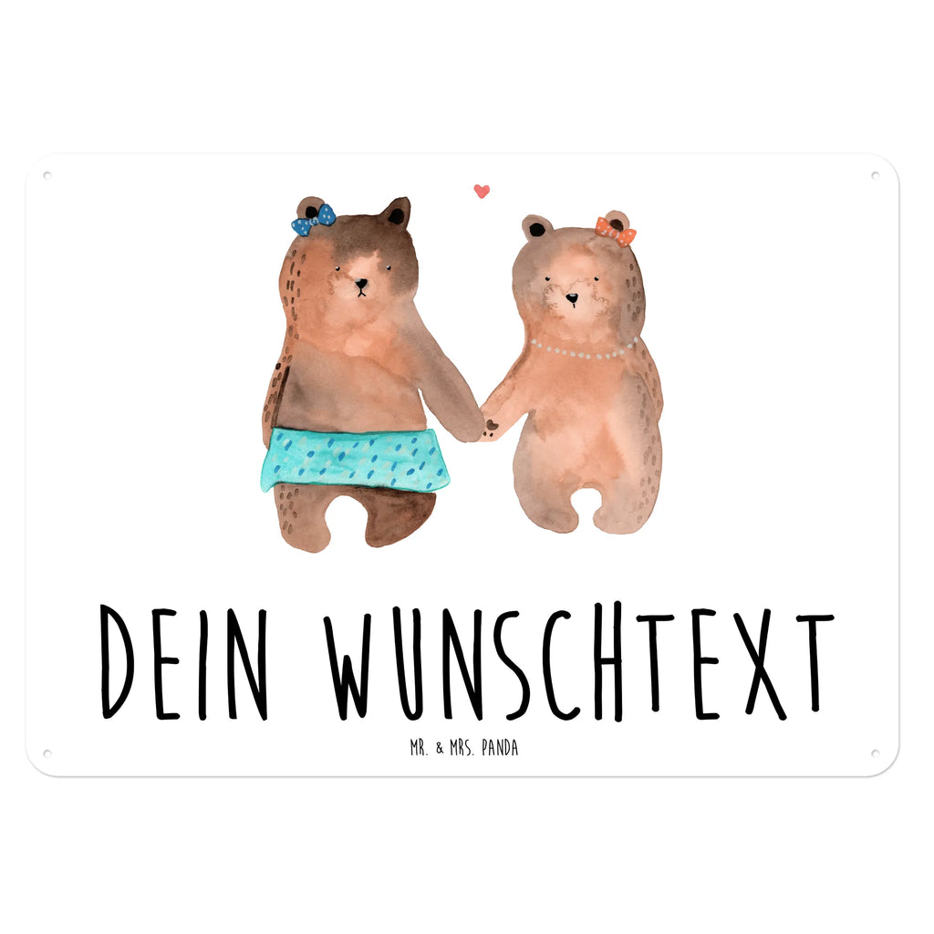 Personalisiertes Blechschild Bär Freundin Blechschild, Metallschild, Geschenk Schild, Schild, Magnet-Metall-Schild, Deko Schild, Wandschild, Wand-Dekoration, Türschild, Bär, Teddy, Teddybär, Bär Freundin Beste Freund Liebe Liebesbeweis Verliebt Kumpel Kumpeliene