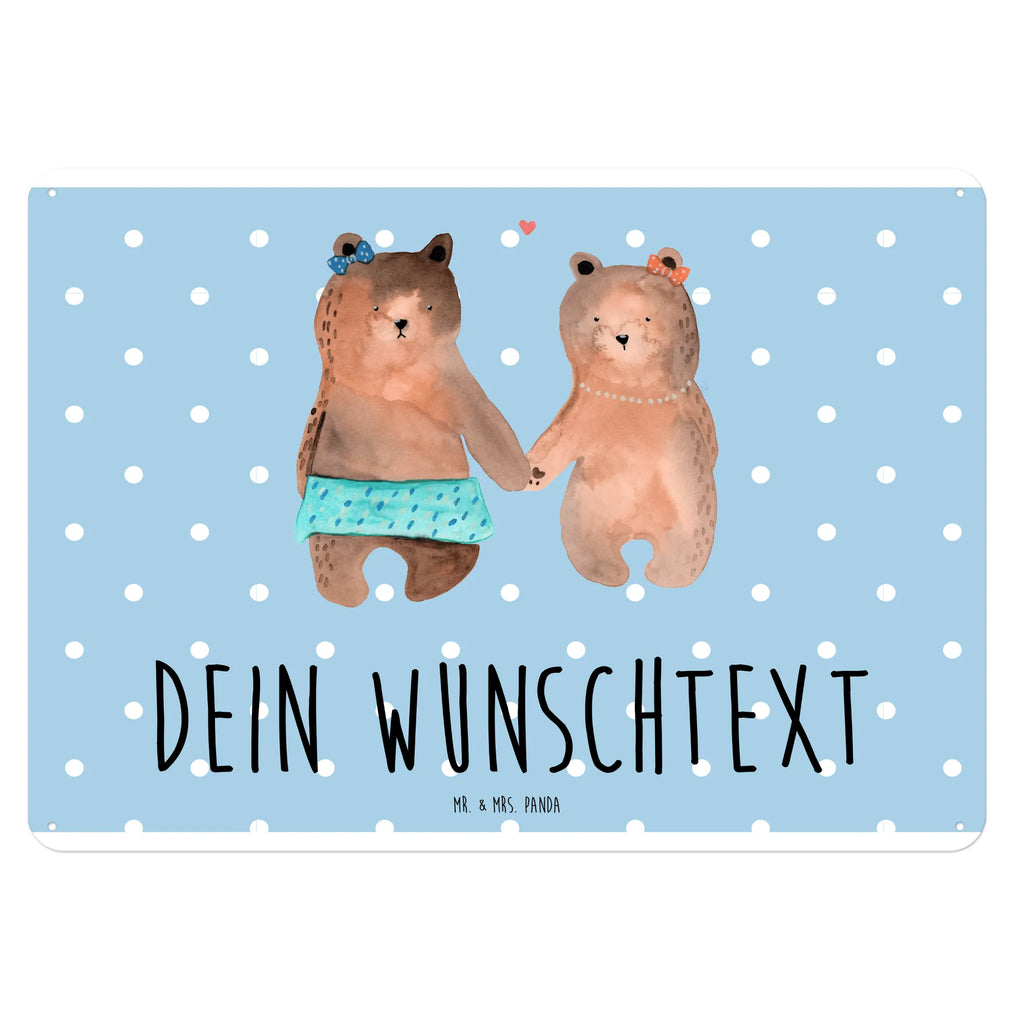 Personalisiertes Blechschild Bär Freundin Blechschild, Metallschild, Geschenk Schild, Schild, Magnet-Metall-Schild, Deko Schild, Wandschild, Wand-Dekoration, Türschild, Bär, Teddy, Teddybär, Bär Freundin Beste Freund Liebe Liebesbeweis Verliebt Kumpel Kumpeliene