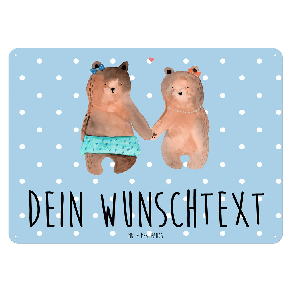 Personalisiertes Blechschild Bär Freundin Blechschild, Metallschild, Geschenk Schild, Schild, Magnet-Metall-Schild, Deko Schild, Wandschild, Wand-Dekoration, Türschild, Bär, Teddy, Teddybär, Bär Freundin Beste Freund Liebe Liebesbeweis Verliebt Kumpel Kumpeliene