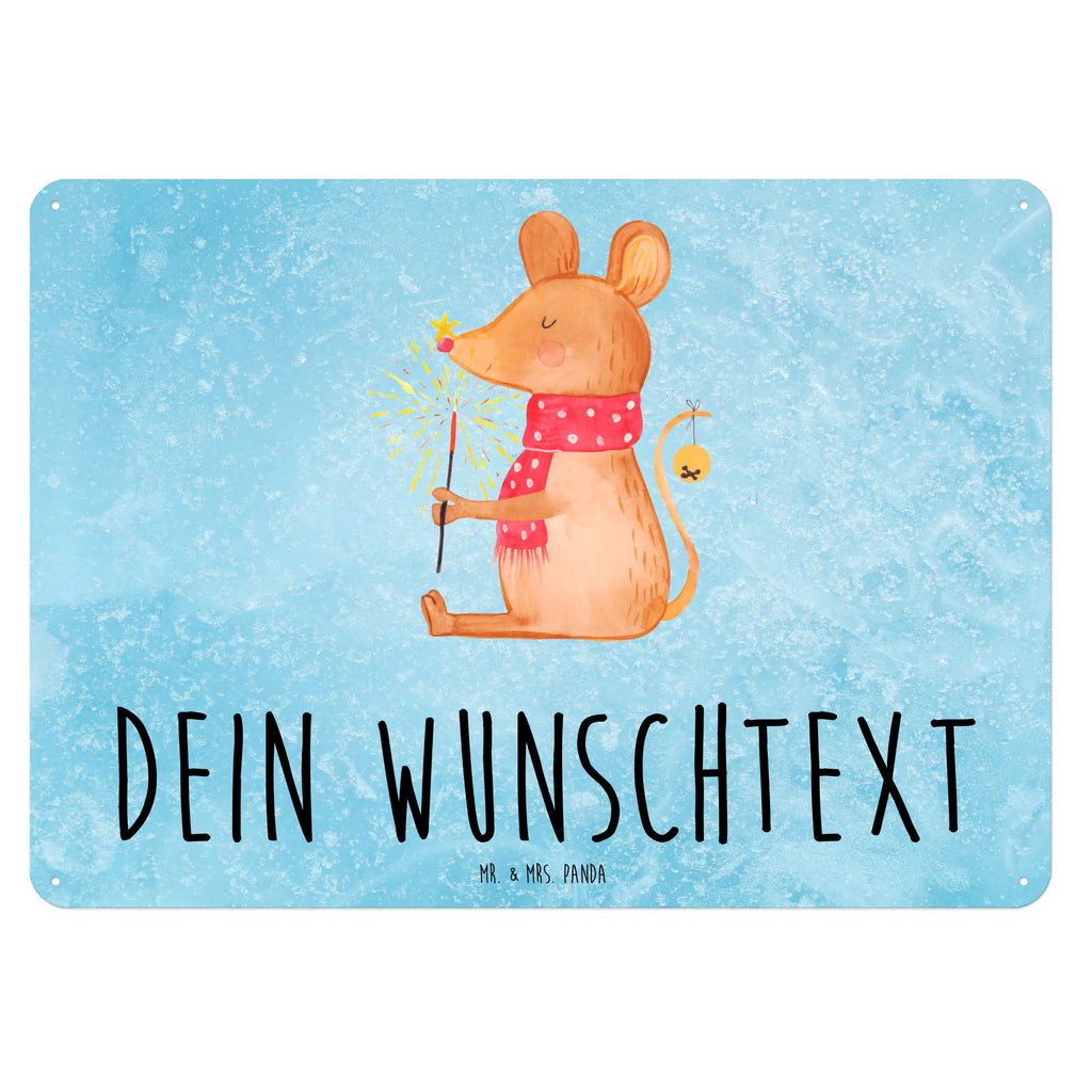 Personalisiertes Blechschild Maus Weihnachten Blechschild, Metallschild, Geschenk Schild, Schild, Magnet-Metall-Schild, Deko Schild, Wandschild, Wand-Dekoration, Türschild, Winter, Weihnachten, Weihnachtsdeko, Nikolaus, Advent, Heiligabend, Wintermotiv, Frohe Weihnachten, Weihnachtsgruß, Weihnachtsmotiv, Maus, Mäuschen, Weihnachtswunder