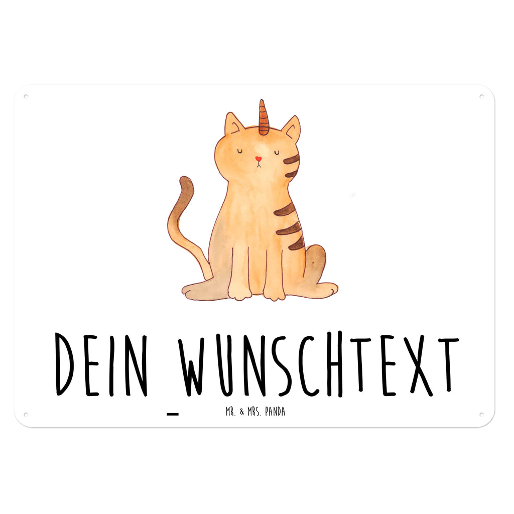 Personalisiertes Blechschild Einhorn Katze Blechschild, Metallschild, Geschenk Schild, Schild, Magnet-Metall-Schild, Deko Schild, Wandschild, Wand-Dekoration, Türschild, Einhorn, Einhörner, Einhorn Deko, Pegasus, Unicorn, Katzer, Mieze, Regenbogen, Glitzer, Einhornpower, Erwachsenwerden, Katze, Katzenhorn, Einhornkatze, Kittyhorn