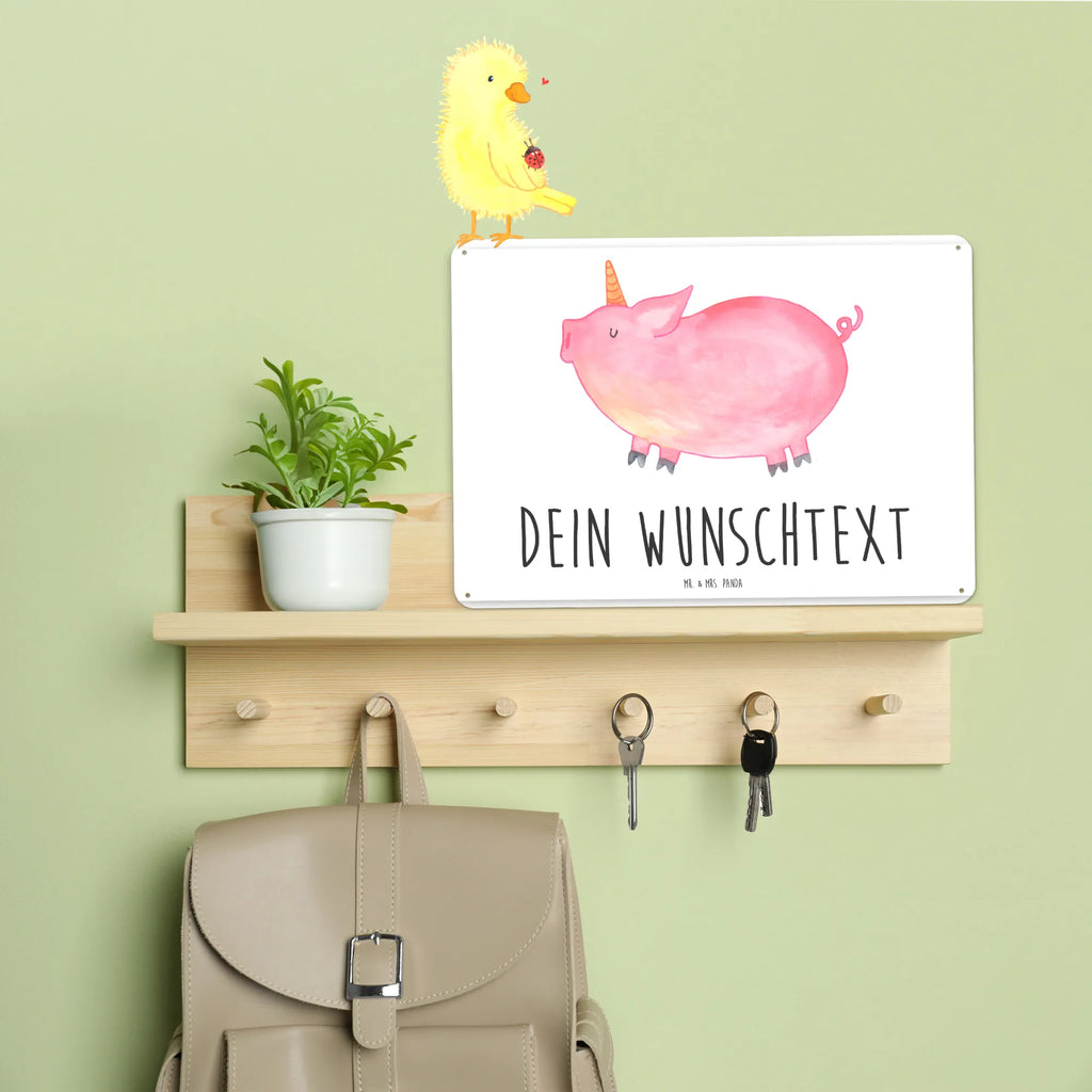 Personalisiertes Blechschild Einhorn Schweinhorn Blechschild, Metallschild, Geschenk Schild, Schild, Magnet-Metall-Schild, Deko Schild, Wandschild, Wand-Dekoration, Türschild, Einhorn, Einhörner, Einhorn Deko, Pegasus, Unicorn, Party, Spaß, Schwein, Schweinhorn, Bauer, witzig. lustig, Spruch, geschenk, Pig, Piggy, funny, english, englisch