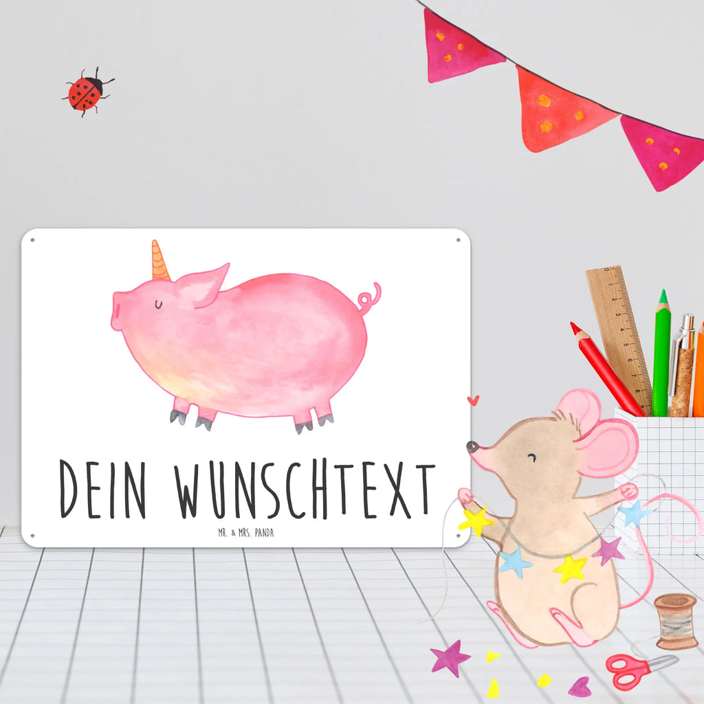 Personalisiertes Blechschild Einhorn Schweinhorn Blechschild, Metallschild, Geschenk Schild, Schild, Magnet-Metall-Schild, Deko Schild, Wandschild, Wand-Dekoration, Türschild, Einhorn, Einhörner, Einhorn Deko, Pegasus, Unicorn, Party, Spaß, Schwein, Schweinhorn, Bauer, witzig. lustig, Spruch, geschenk, Pig, Piggy, funny, english, englisch