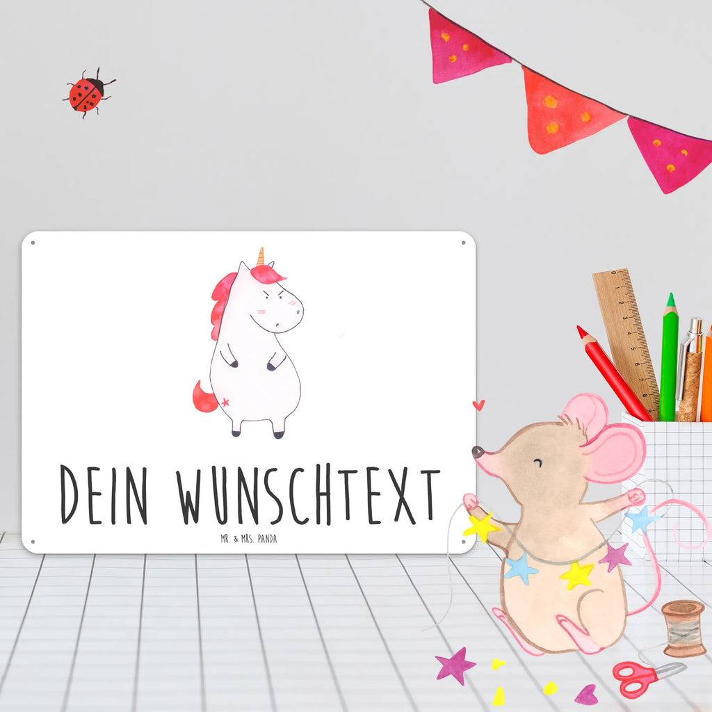 Personalisiertes Blechschild Einhorn Wut Blechschild, Metallschild, Geschenk Schild, Schild, Magnet-Metall-Schild, Deko Schild, Wandschild, Wand-Dekoration, Türschild, Einhorn, Einhörner, Einhorn Deko, Pegasus, Unicorn, Realität, Ansage, lustlos, nein, Büro, Arbeit, wütend, dumme Fragen, lustig, Spaß, Geschenk