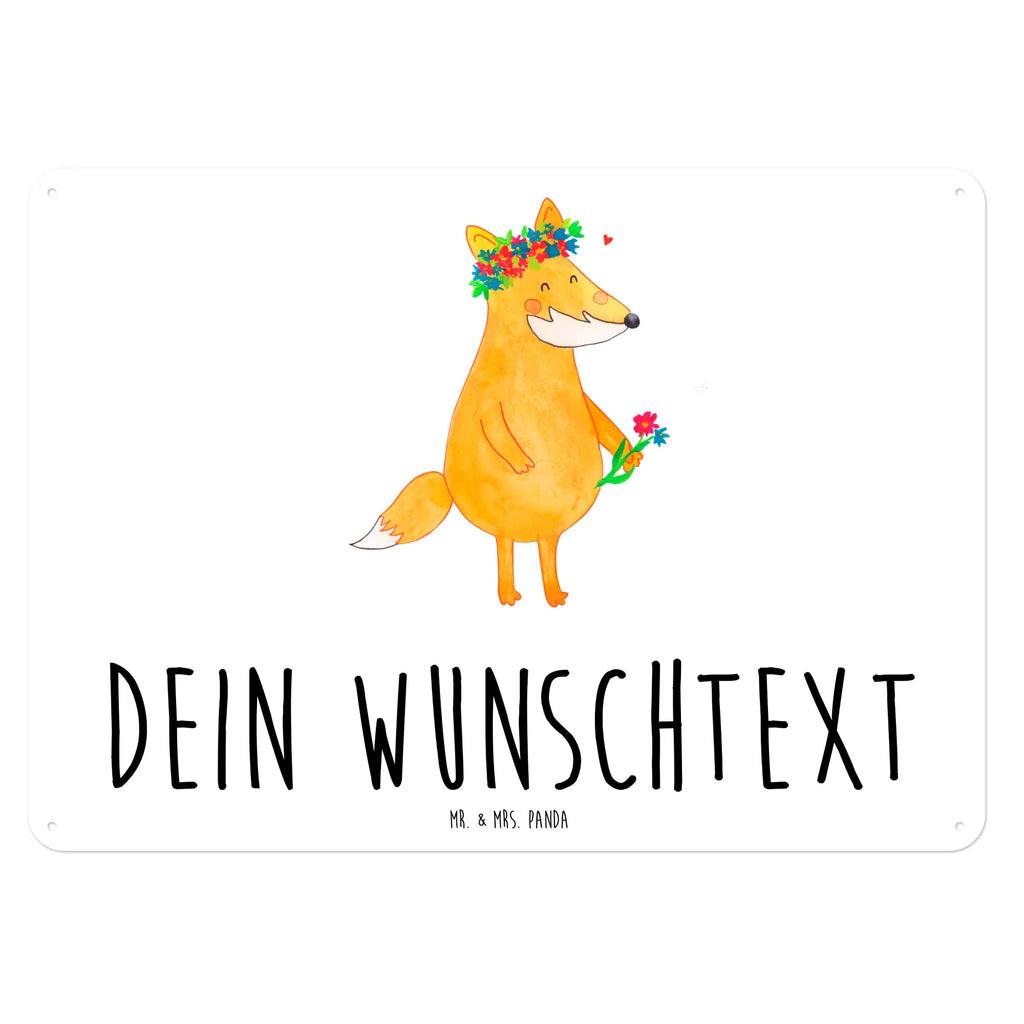 Personalisiertes Blechschild Fuchs Blumen Blechschild, Metallschild, Geschenk Schild, Schild, Magnet-Metall-Schild, Deko Schild, Wandschild, Wand-Dekoration, Türschild, Fuchs, Füchse, Fox, Liebe, Freundin, Fuchsmädchen, Blumenmädchen, Freundinnen, Liebesbeweis, Blume, Blumen, Motivation, Freude, ich, mich, Selbstliebe